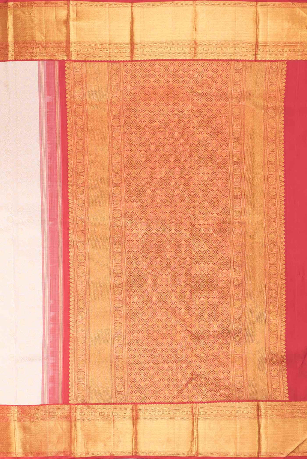 Pure Silk Pure Zari Rose Gold Kanchipuram Saree
