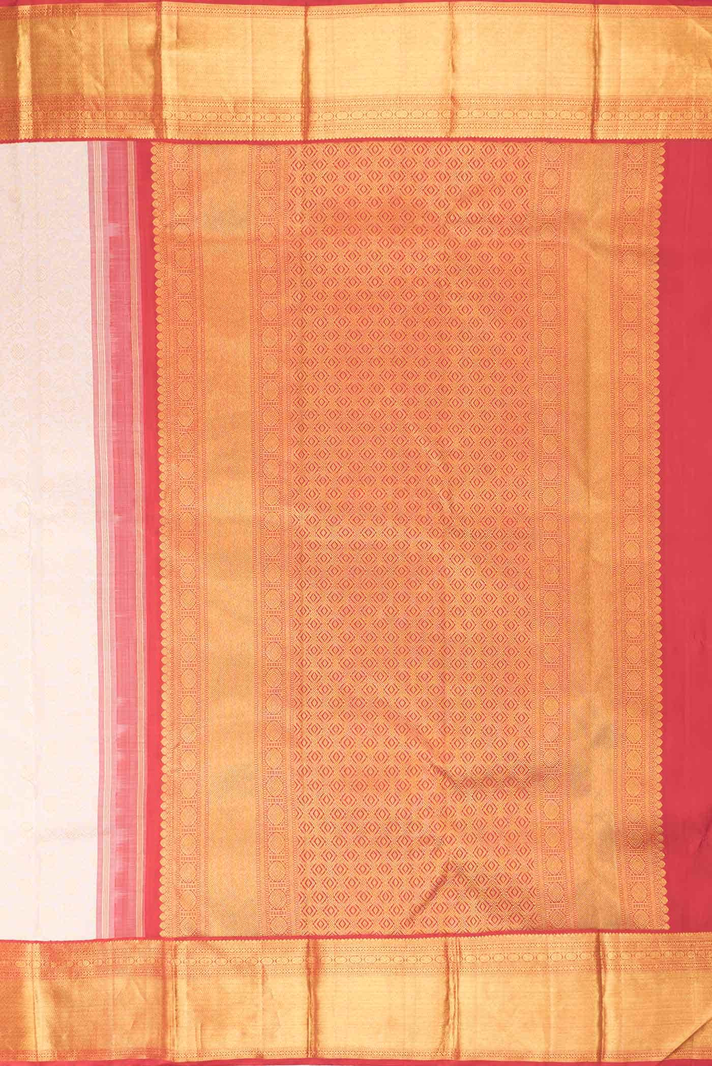 Pure Silk Pure Zari Rose Gold Kanchipuram Saree