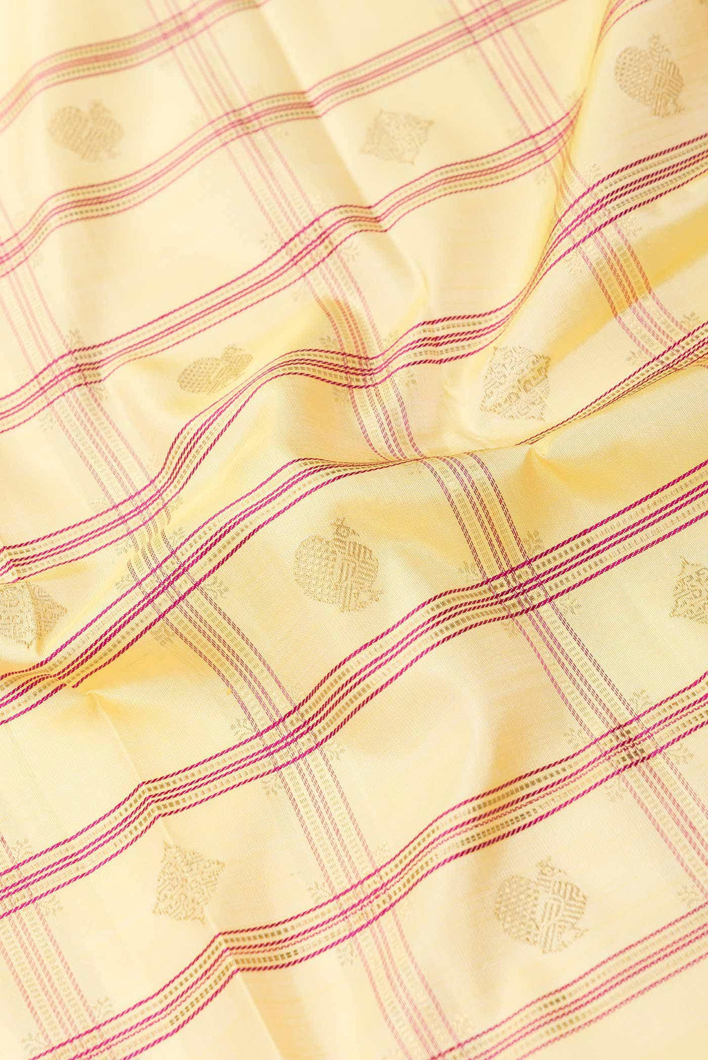 Pure Silk Pure Zari Sandal Dual Tone Kanchipuram Saree