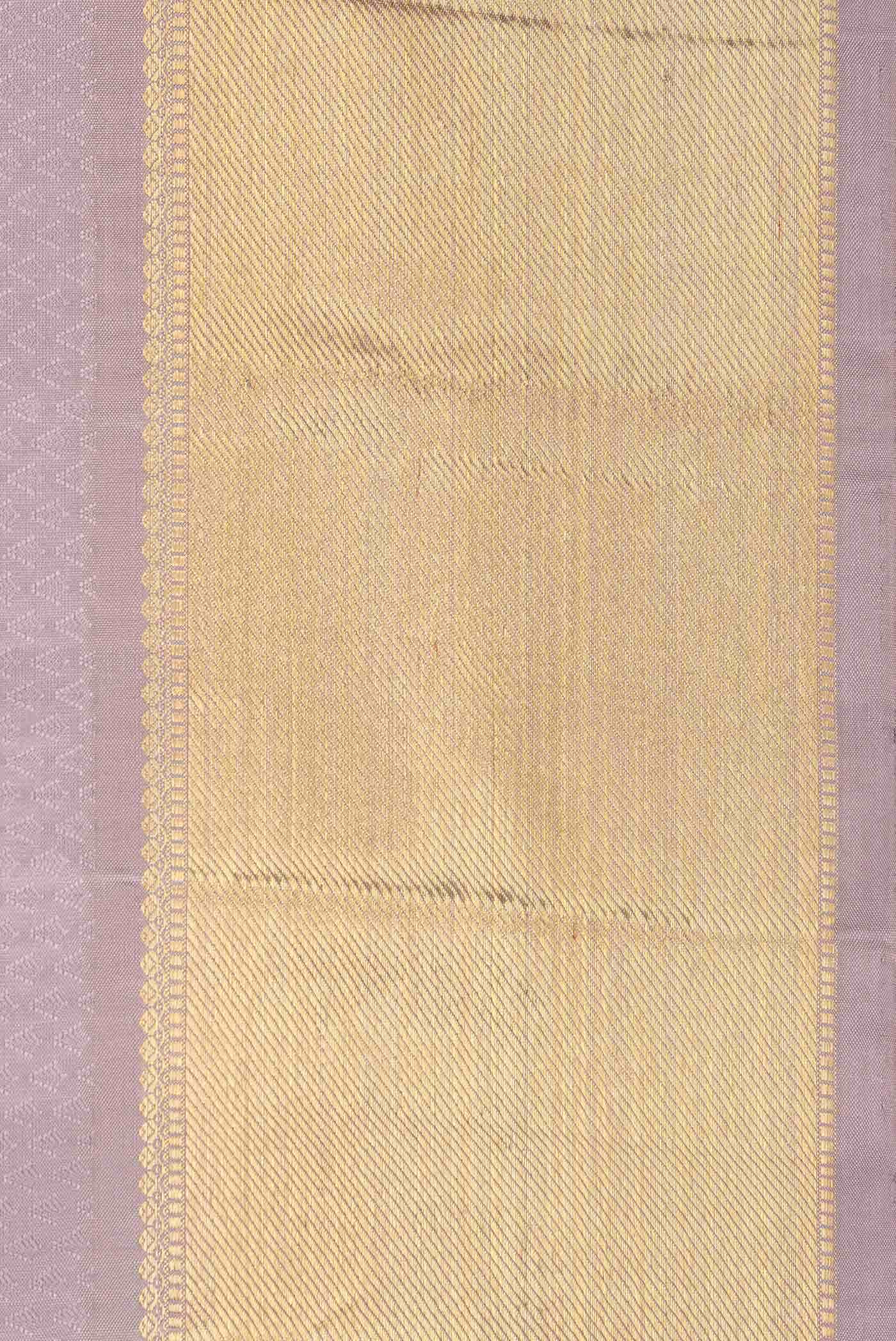 Pure Silk Pure Zari Lilac Kanchipuram Saree