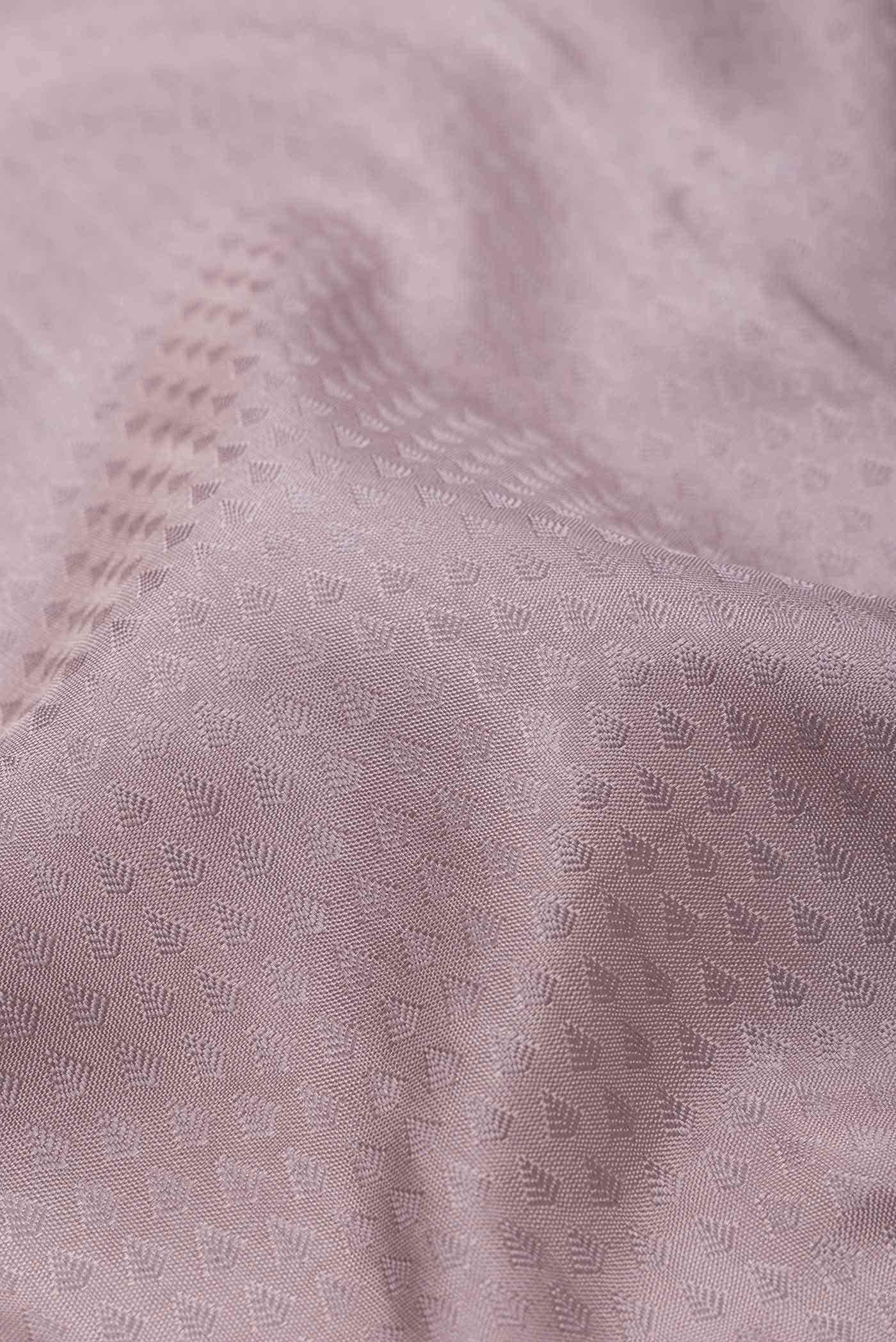 Pure Silk Pure Zari Lilac Kanchipuram Saree