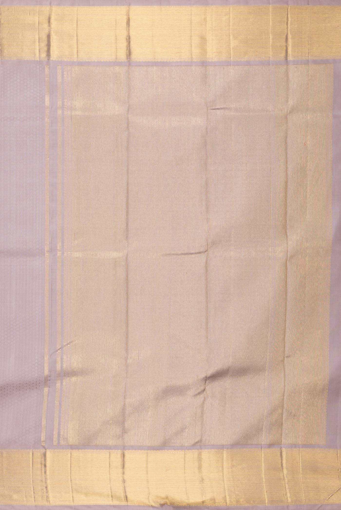 Pure Silk Pure Zari Lilac Kanchipuram Saree