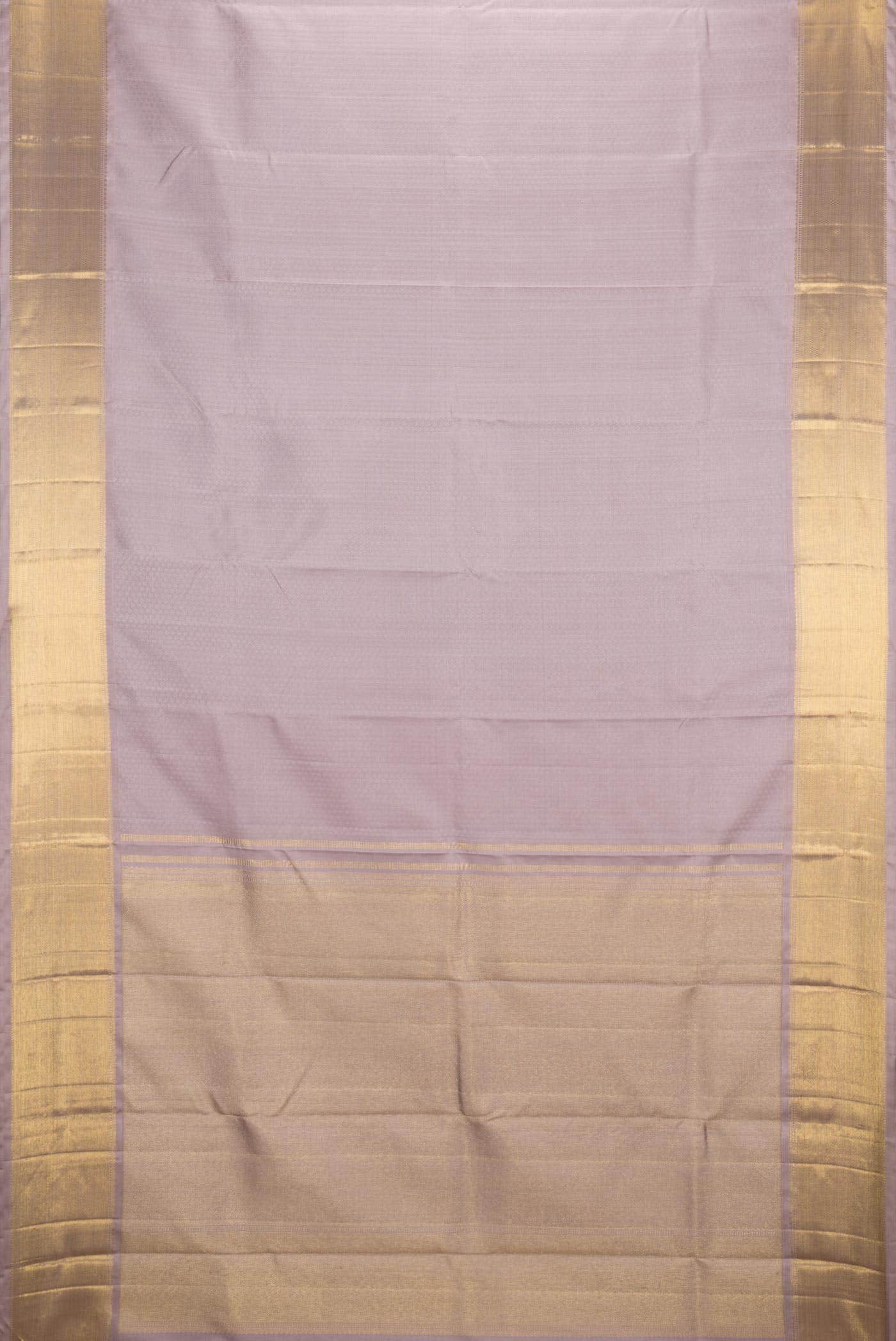 Pure Silk Pure Zari Lilac Kanchipuram Saree