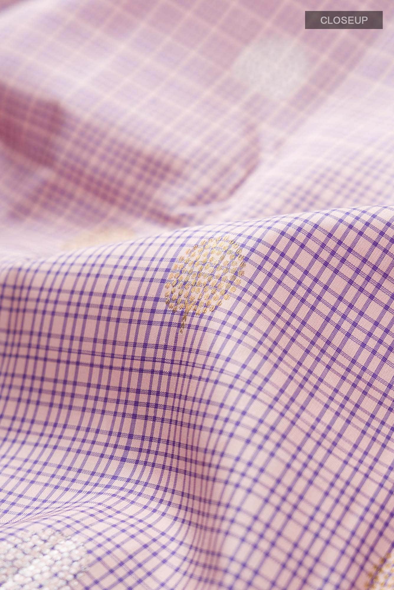 Lavender Kanchipuram Silk Saree