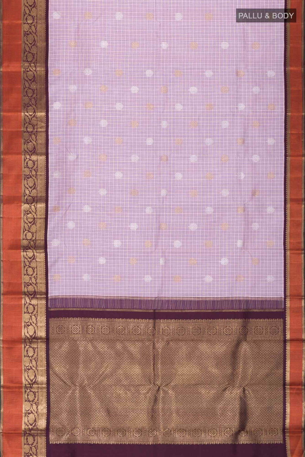 Lavender Kanchipuram Silk Saree