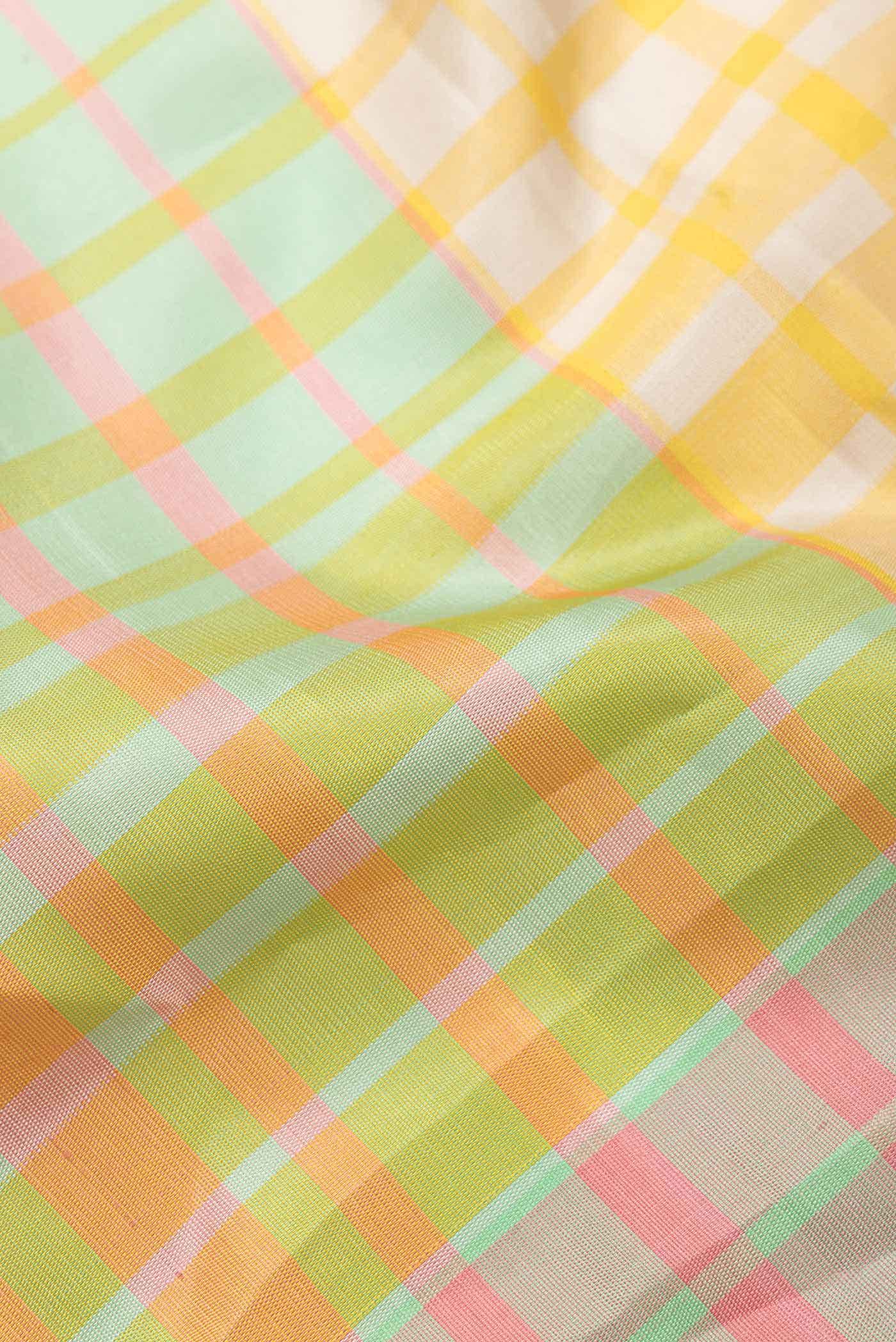 Pure Silk Pure Zari Multi Kanchipuram Saree