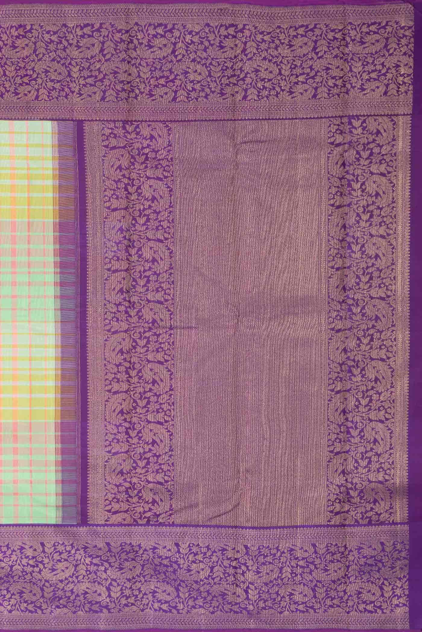 Pure Silk Pure Zari Multi Kanchipuram Saree