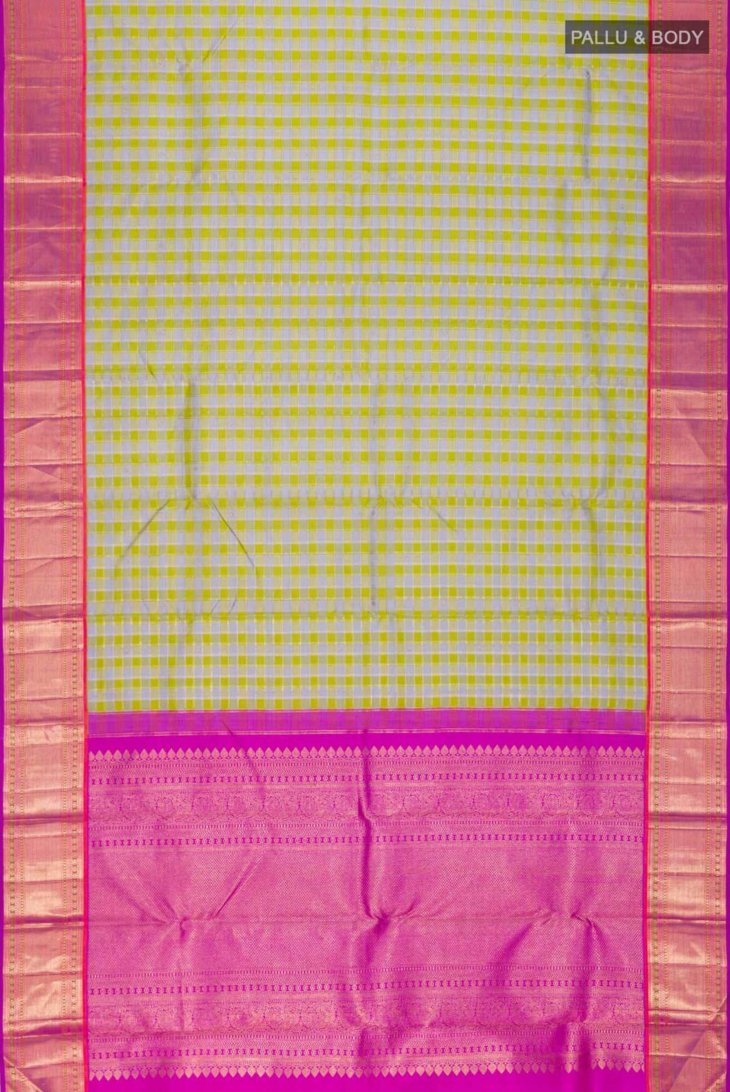 Pure Silk Pure Zari Green Kanchipuram Saree