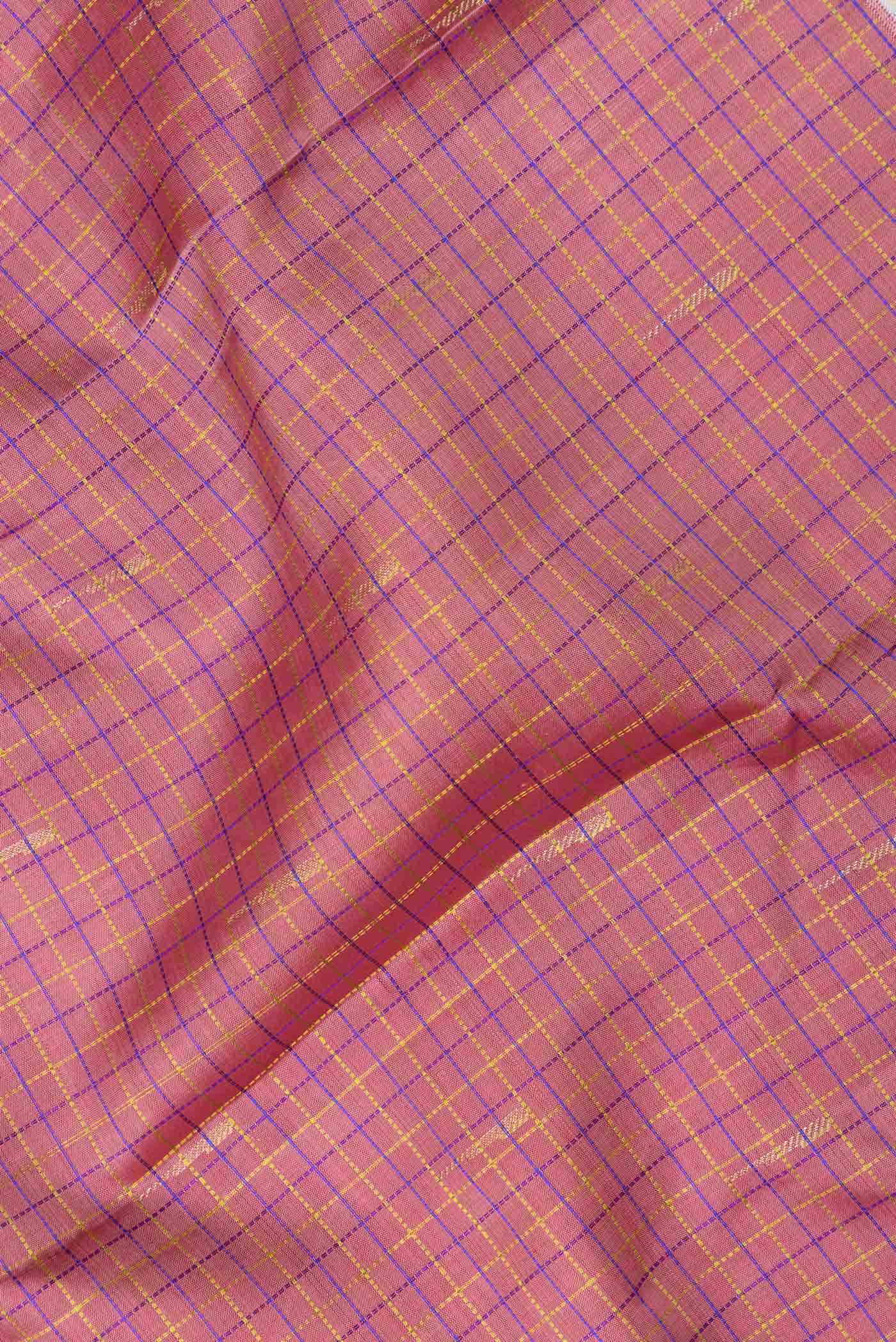 Pure Silk Pure Zari Pink Kanchipuram Saree