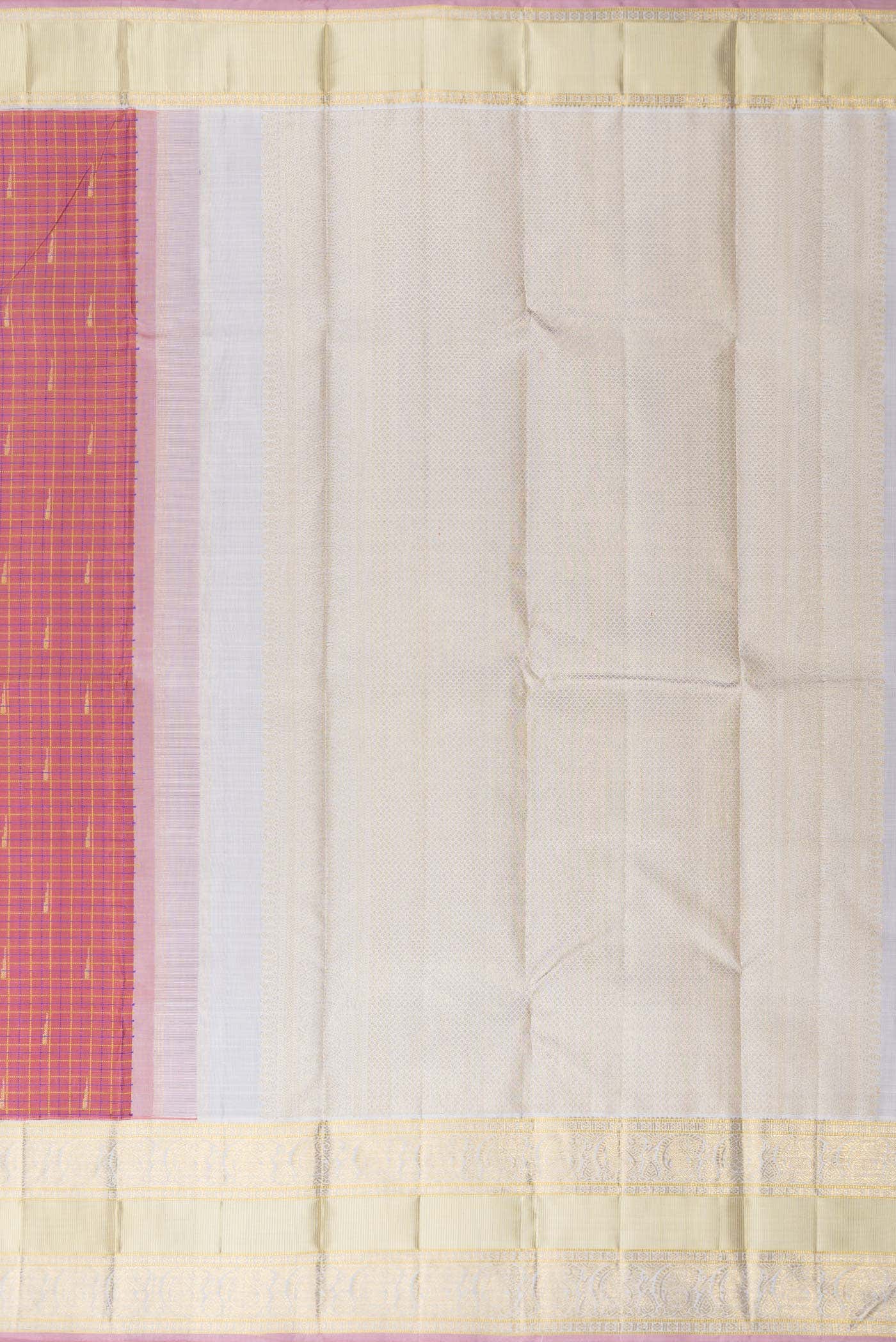 Pure Silk Pure Zari Pink Kanchipuram Saree