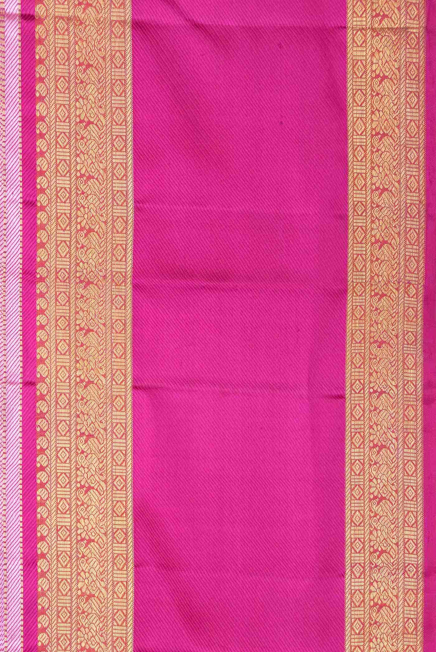Pure Silk Pure Zari Sea Green Kanchipuram Saree