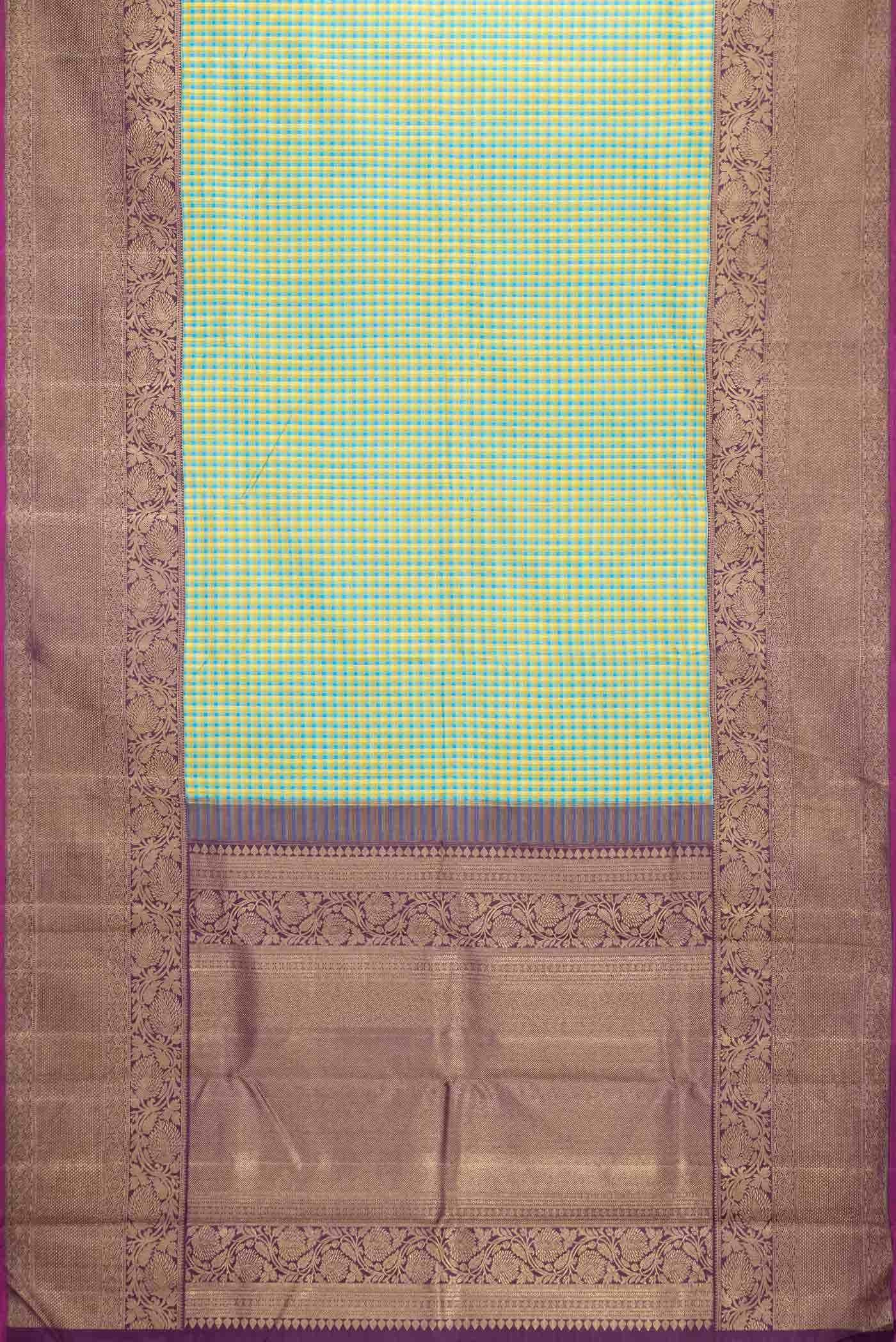 Pure Silk Pure Zari Multi Kanchipuram Saree