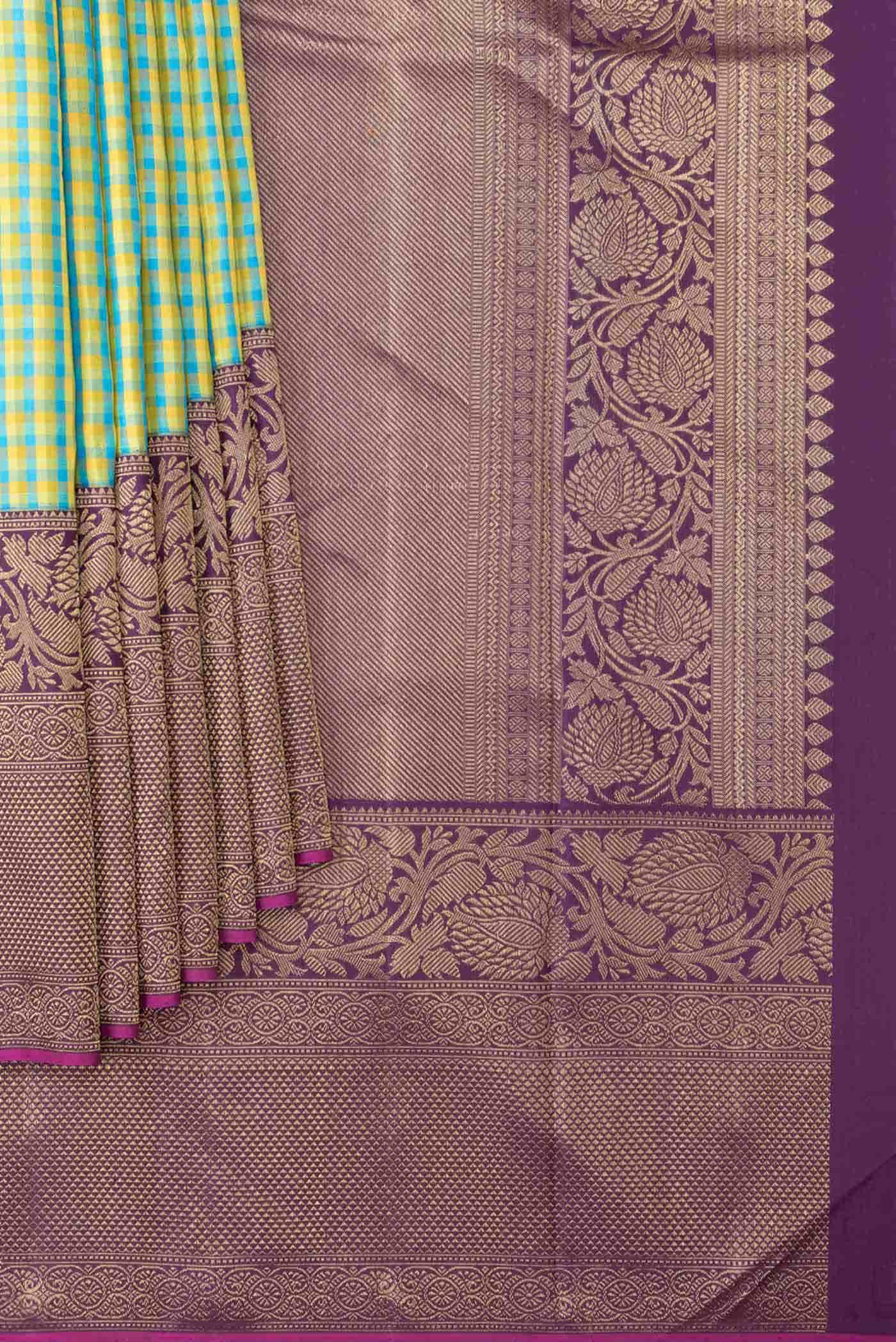 Pure Silk Pure Zari Multi Kanchipuram Saree