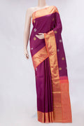 Pure Silk Pure Zari Purple Dual Tone Kanjivaram Saree