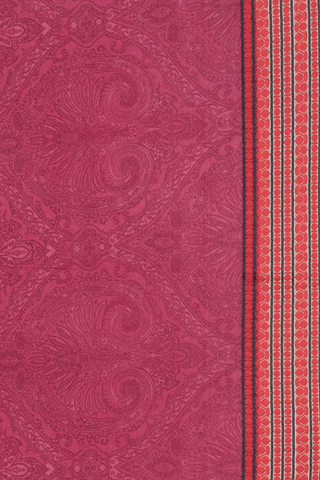 Dark Pink Dual Tone Mysore Crepe Saree