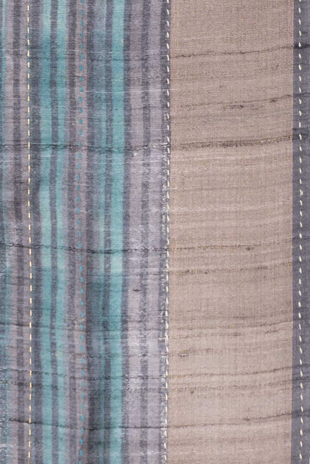 Grey Dual Tone Tussar Silk Saree