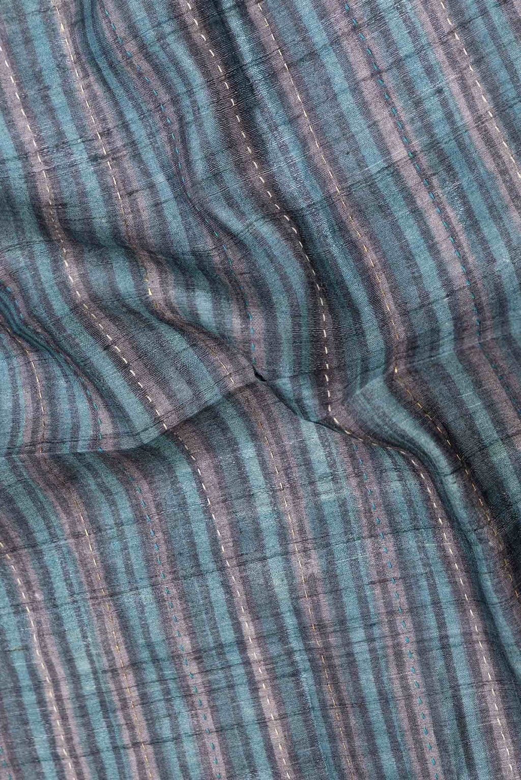 Grey Dual Tone Tussar Silk Saree