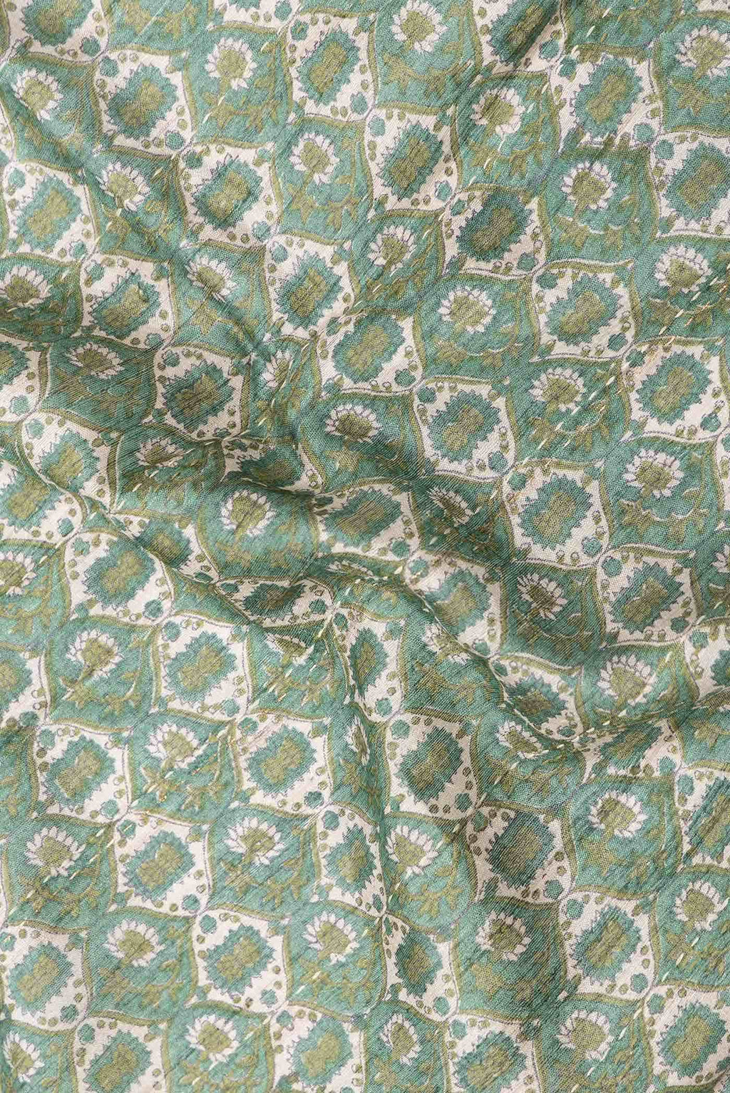 Green Dual Tone Tussar Silk Saree