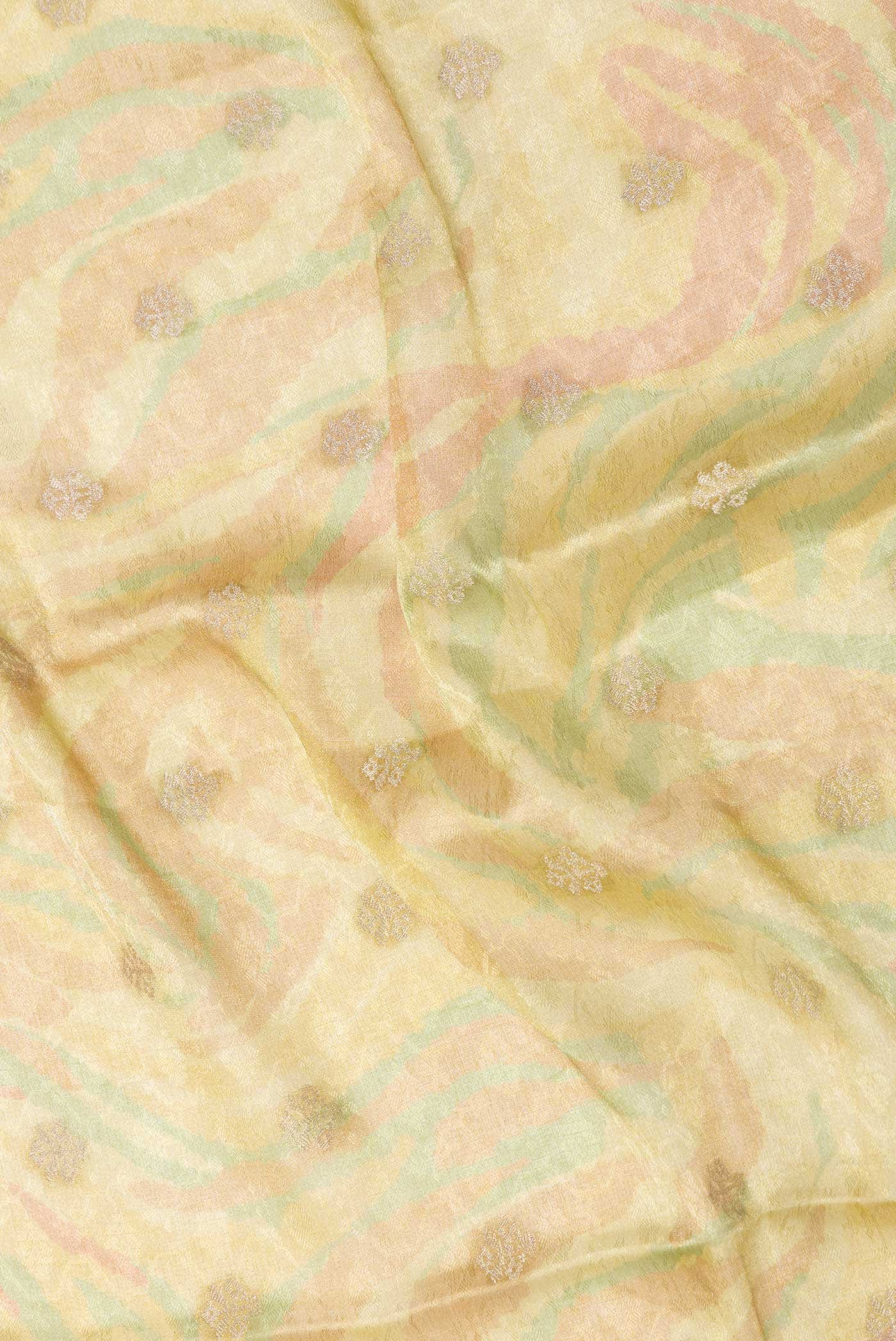Green Dual Tone Mysore Georgette Saree