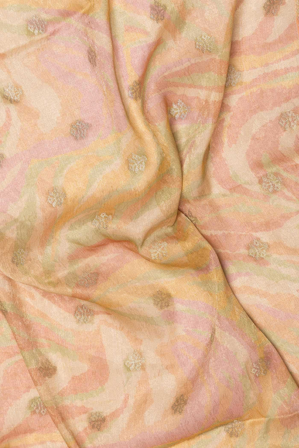 Gold Dual Tone Mysore Georgette Saree