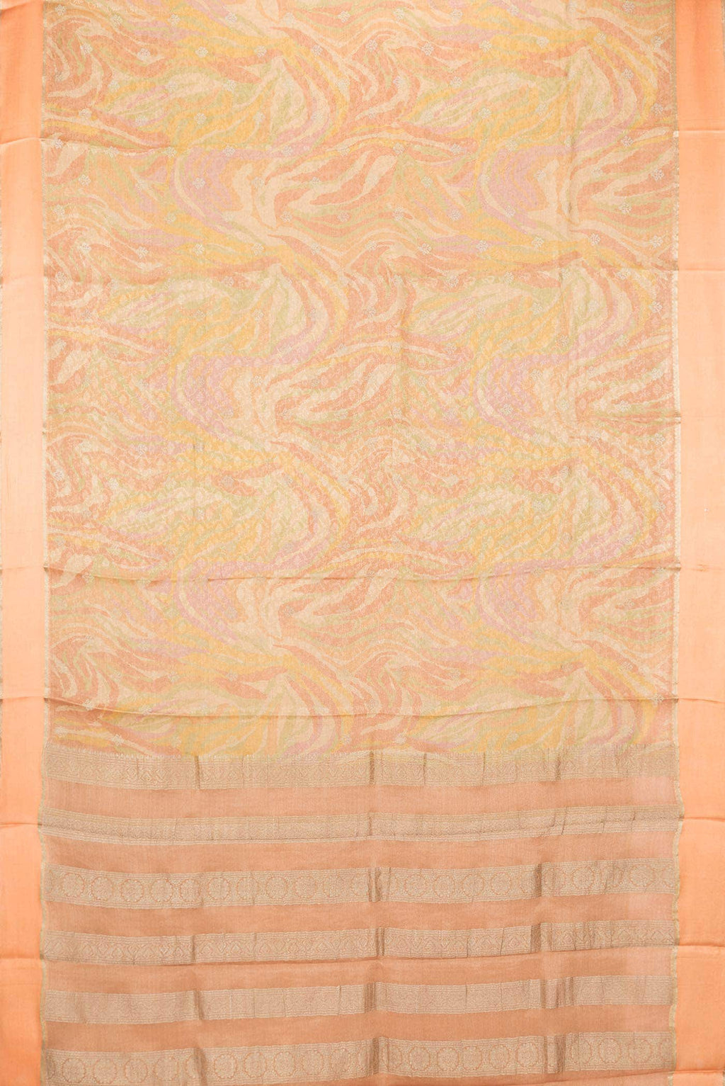 Gold Dual Tone Mysore Georgette Saree