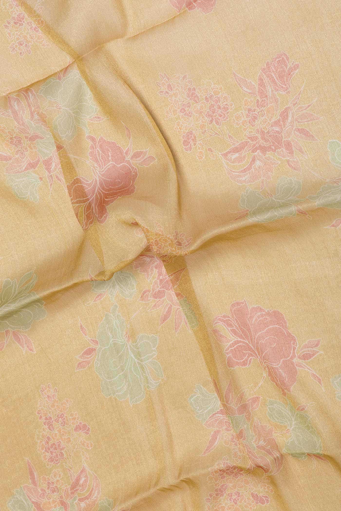 Mustard Dual Tone Mysore Georgette Saree