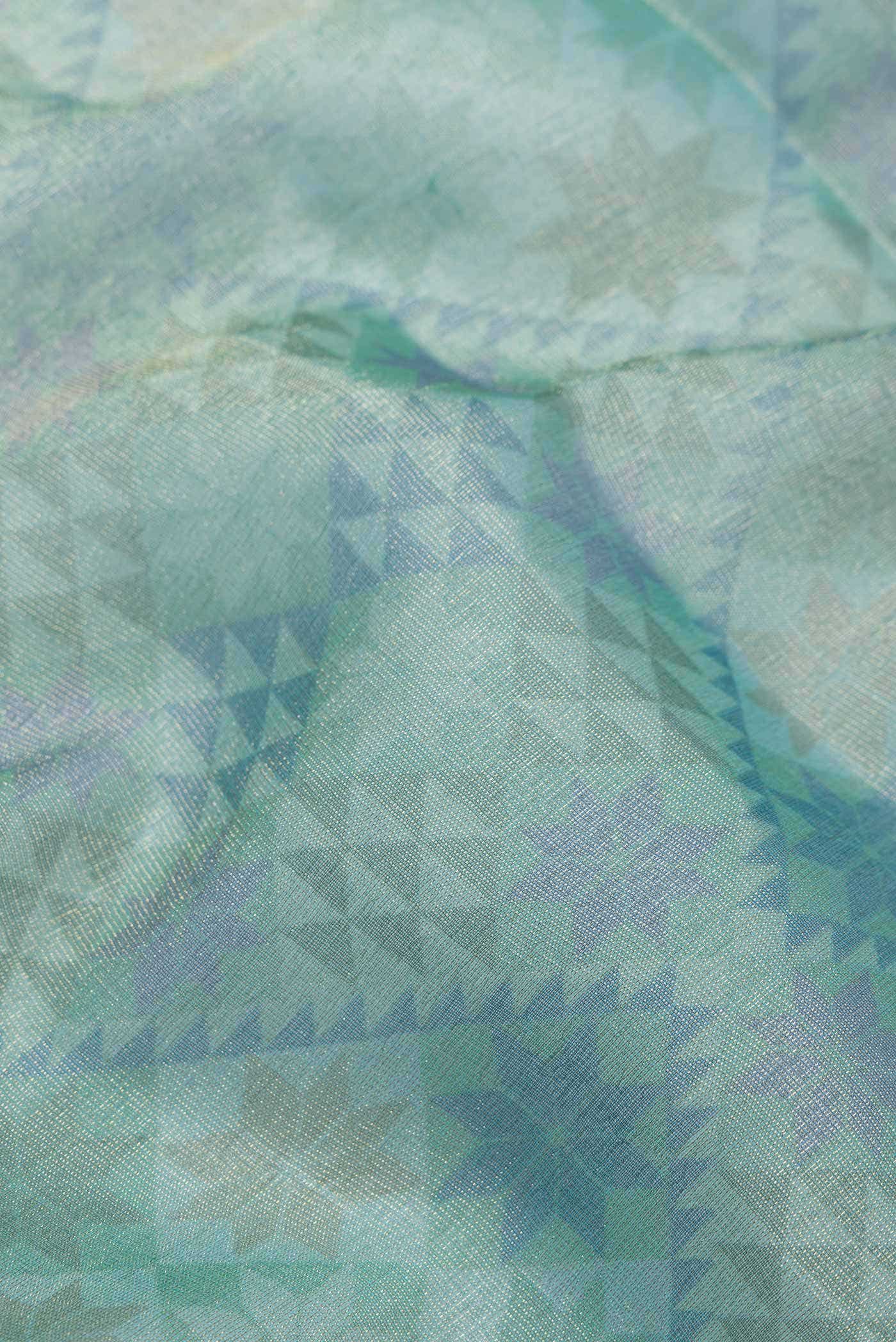 Green Mysore Georgette Saree