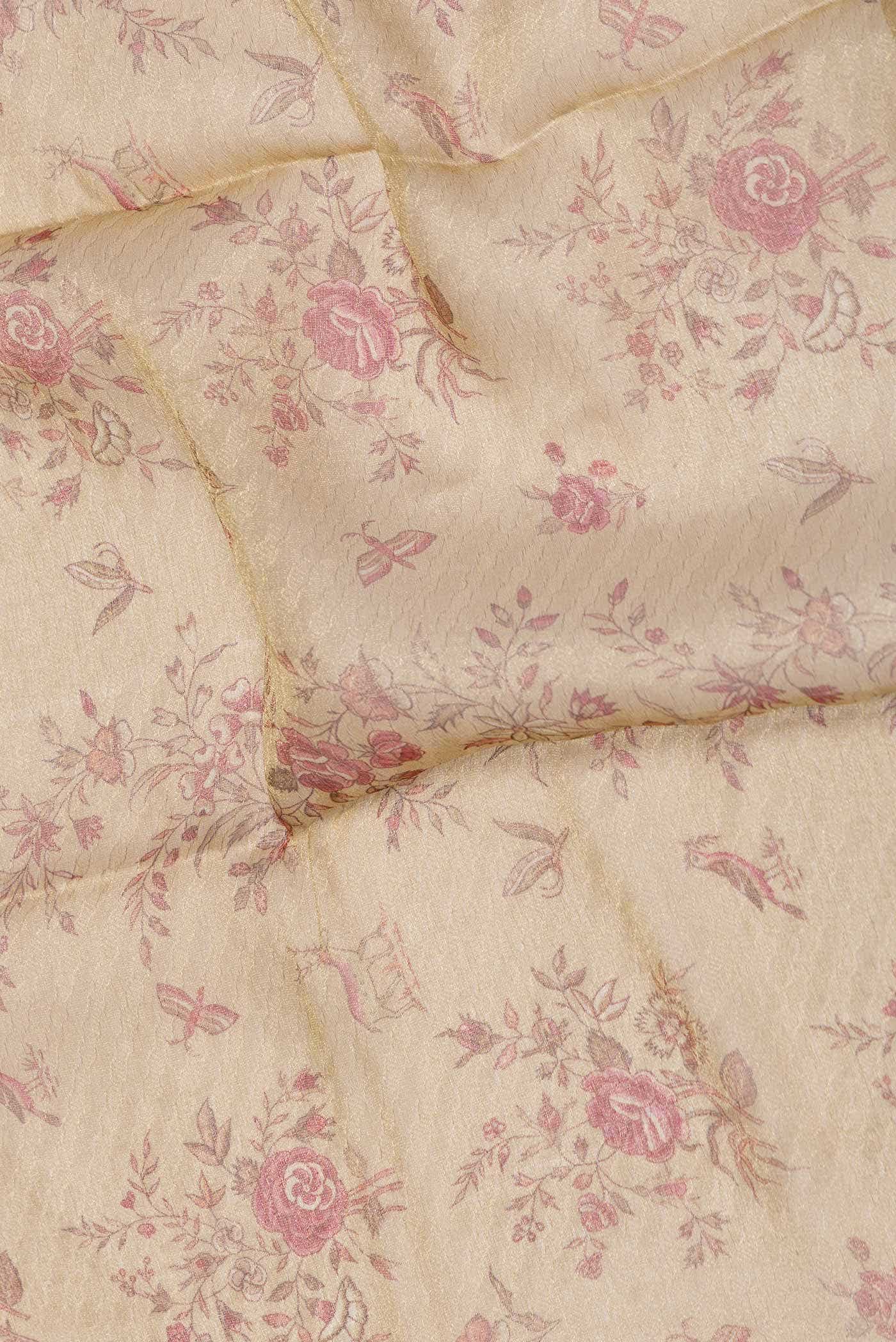 Gold Dual Tone Mysore Georgette Saree