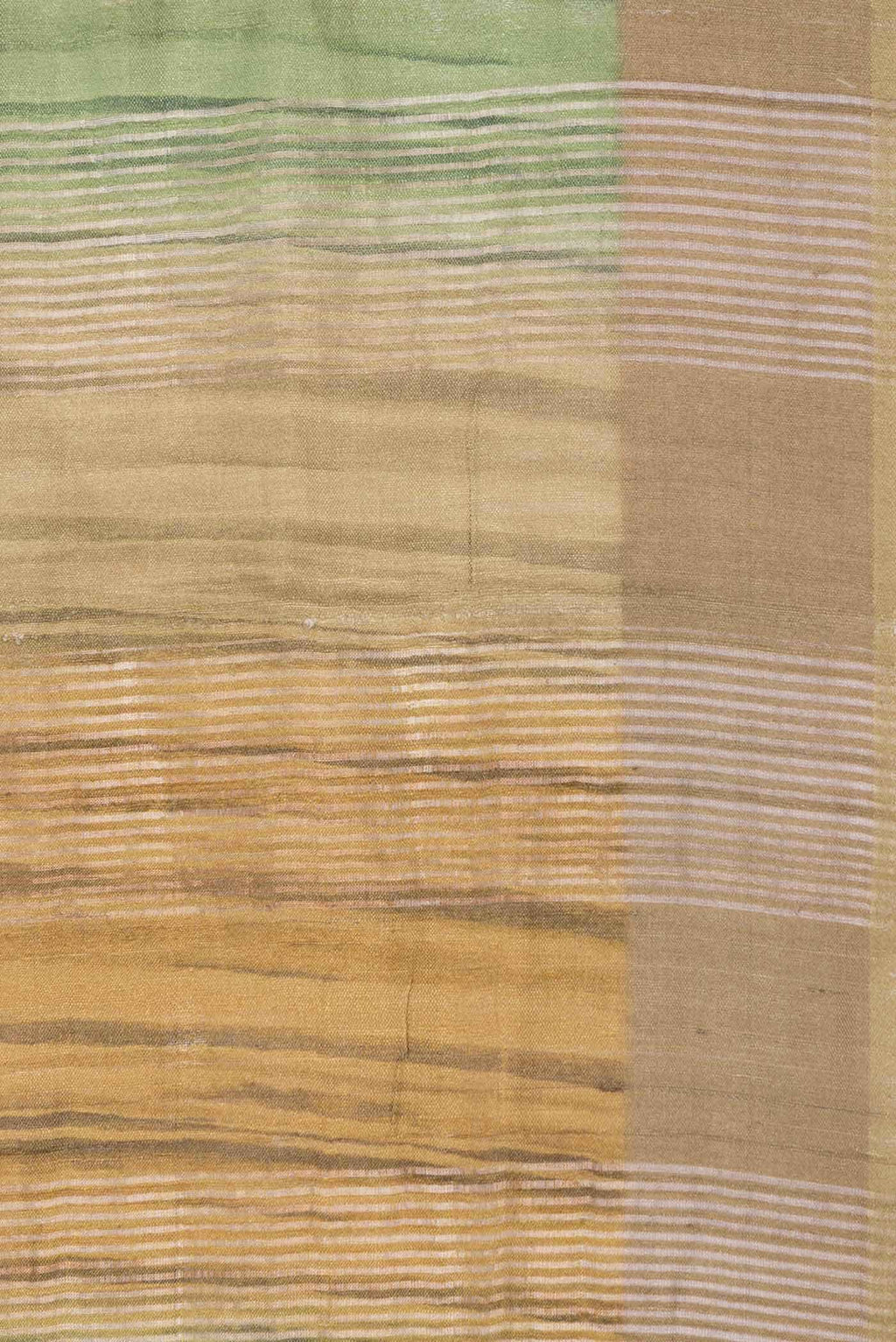 Green Dual Tone Tussar Silk Saree