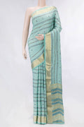 Light Blue Dual Tone Mysore Georgette Saree