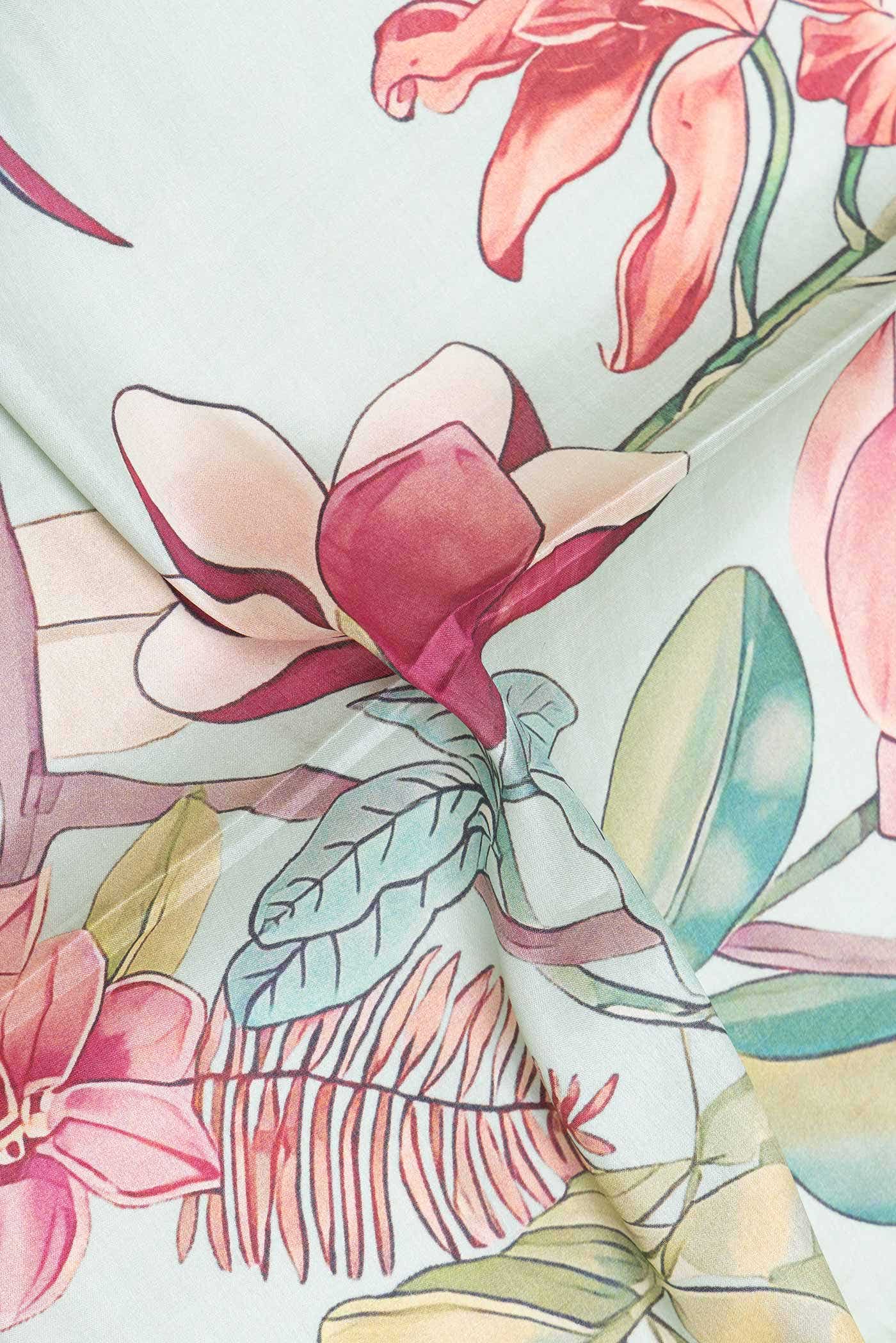 Light Blue Dual Tone Tussar Silk Saree