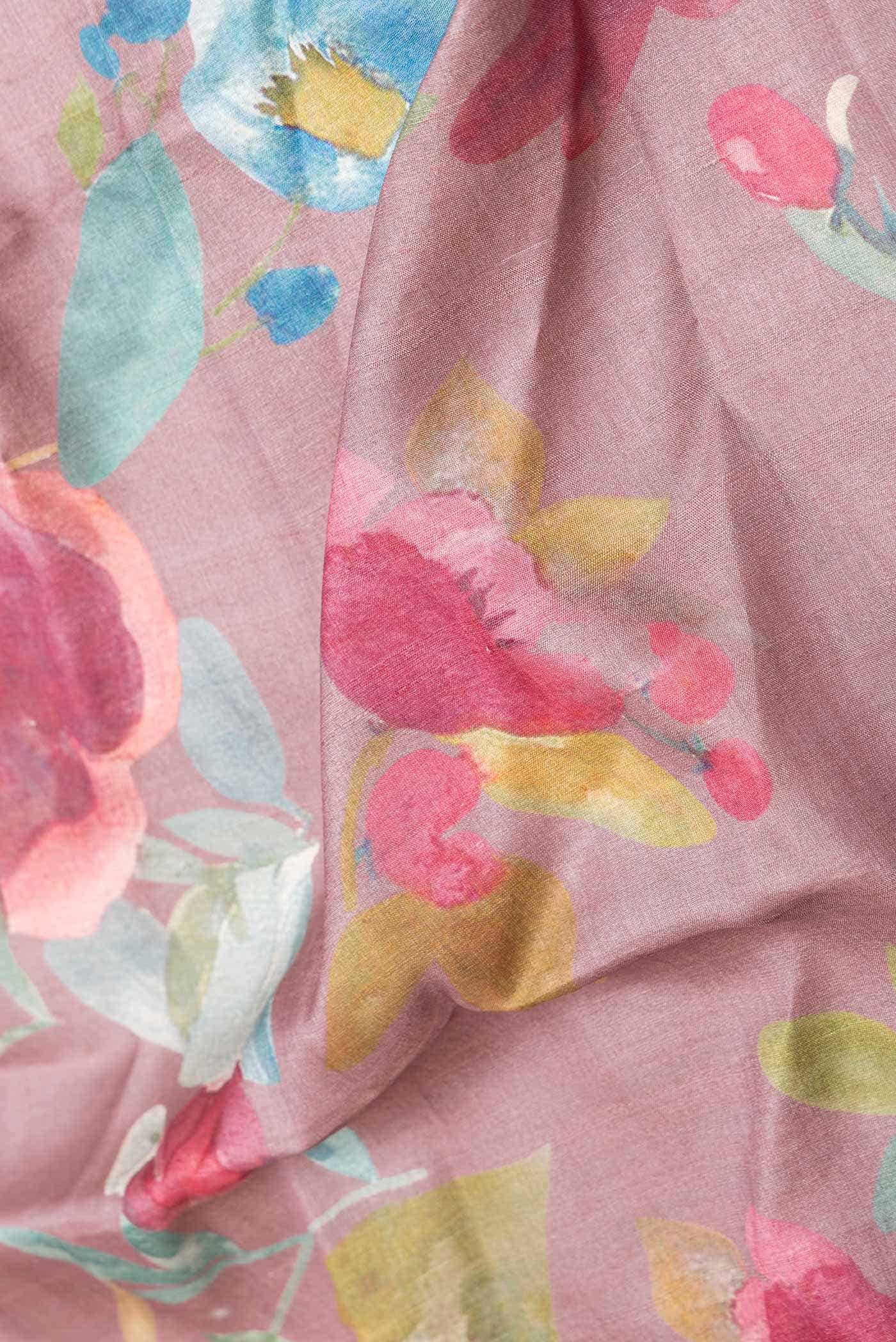 Brown Dual Tone Tussar Silk Saree