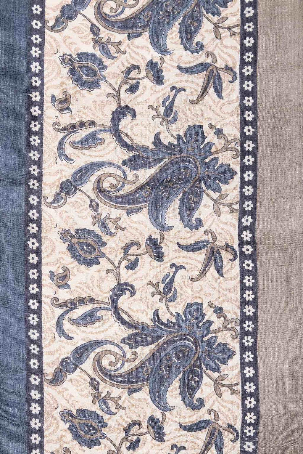 Grey Tussar Silk Saree