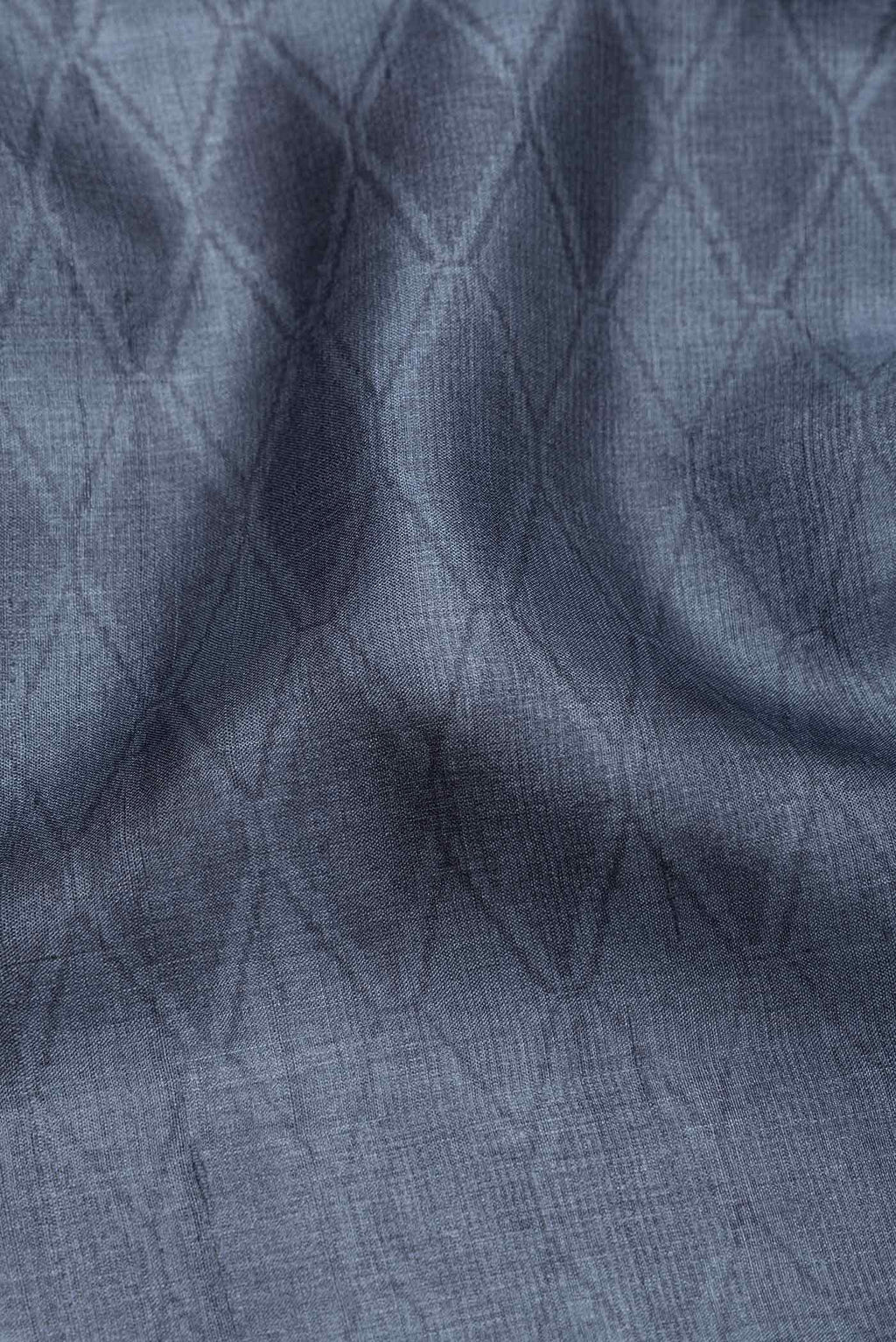 Grey Tussar Silk Saree
