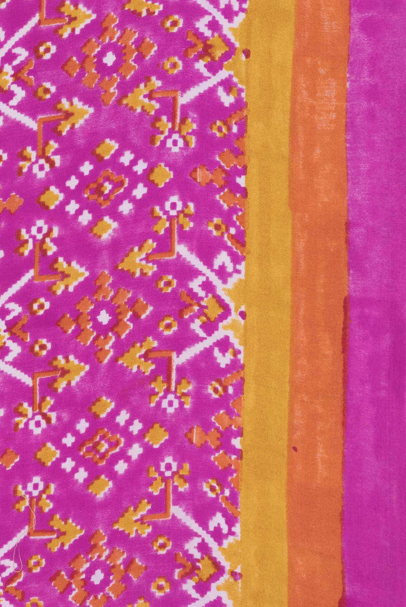 Pink Dual Tone Mysore Crepe Saree