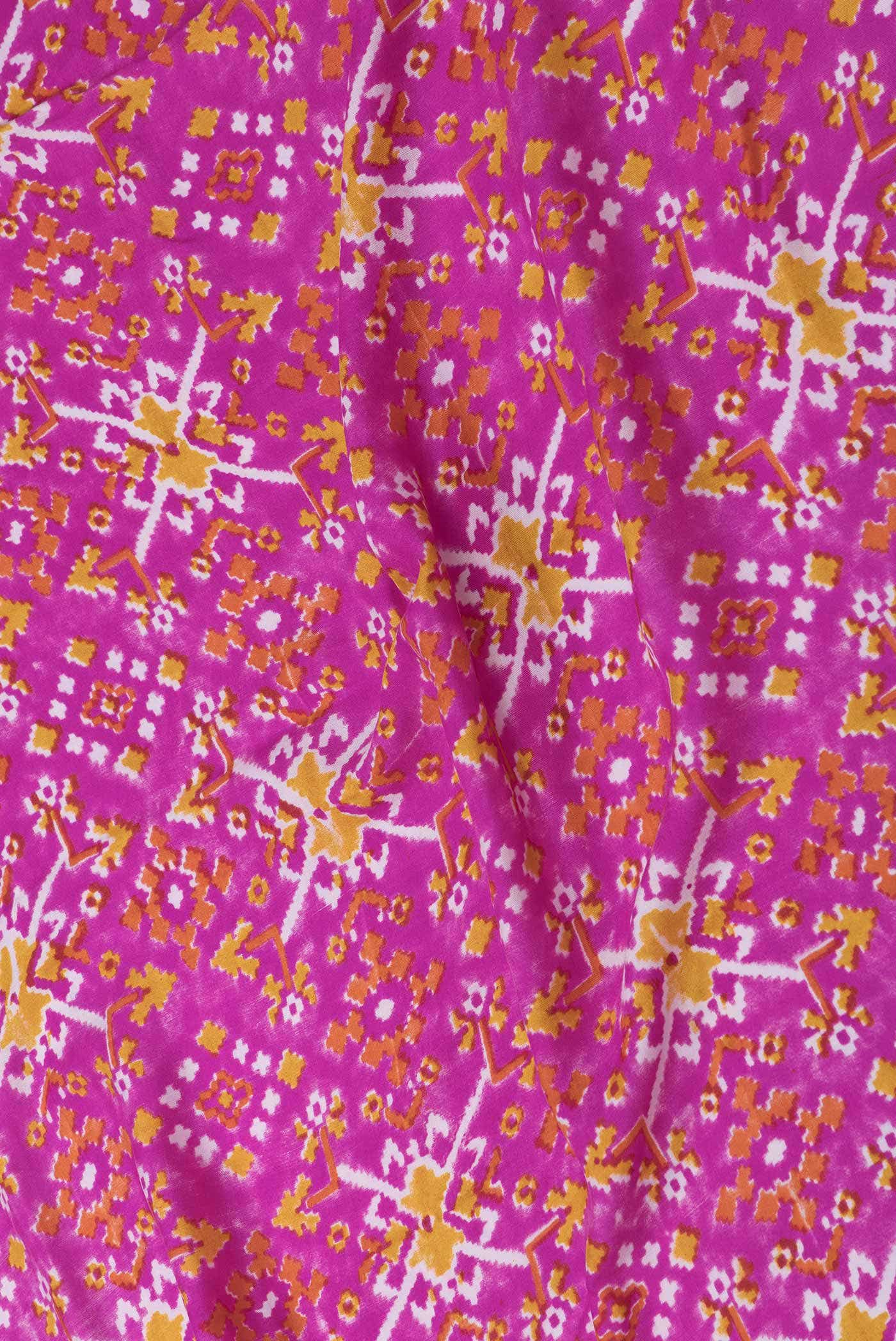 Pink Dual Tone Mysore Crepe Saree