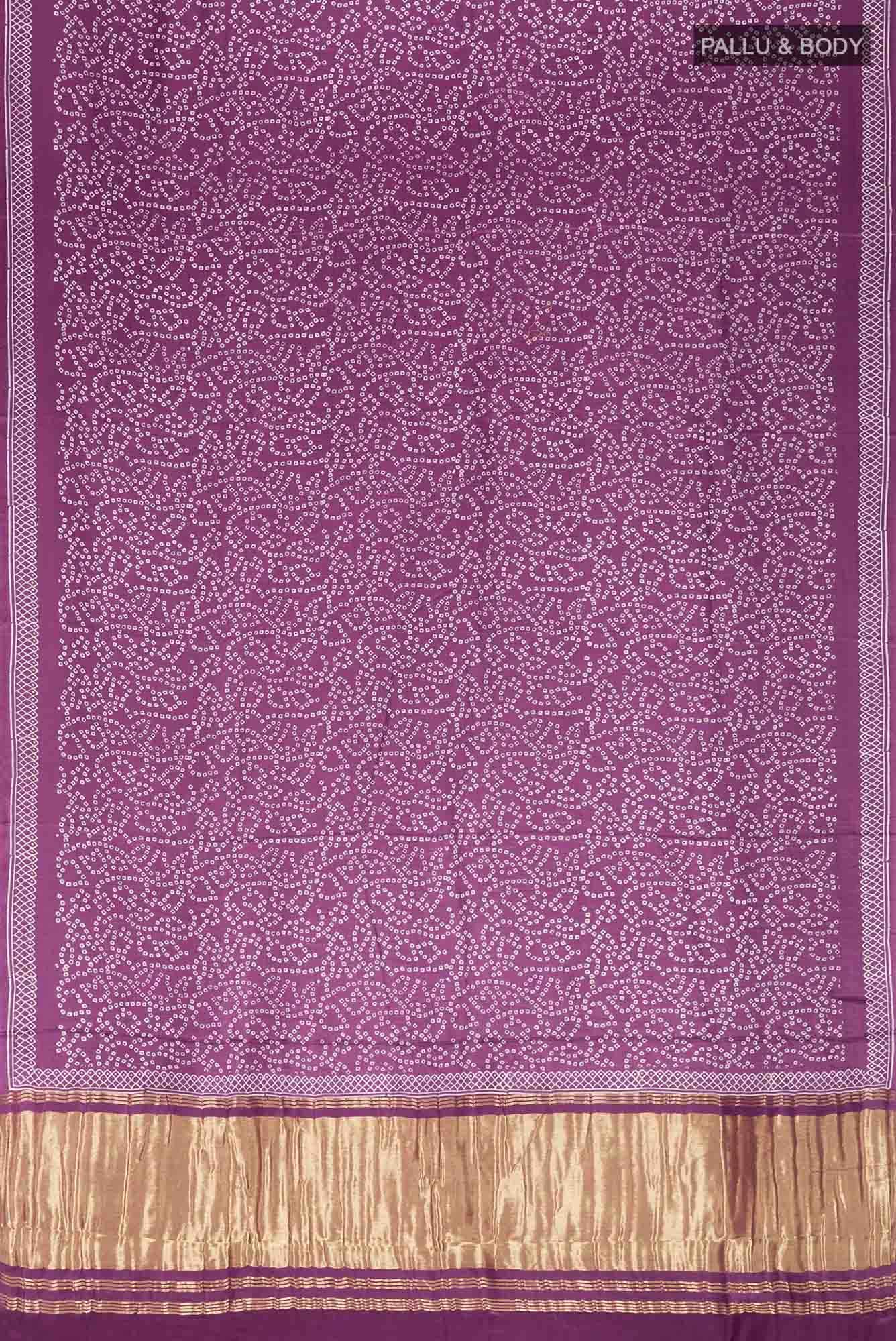 Dark Mauve Blended Satin Silk Saree