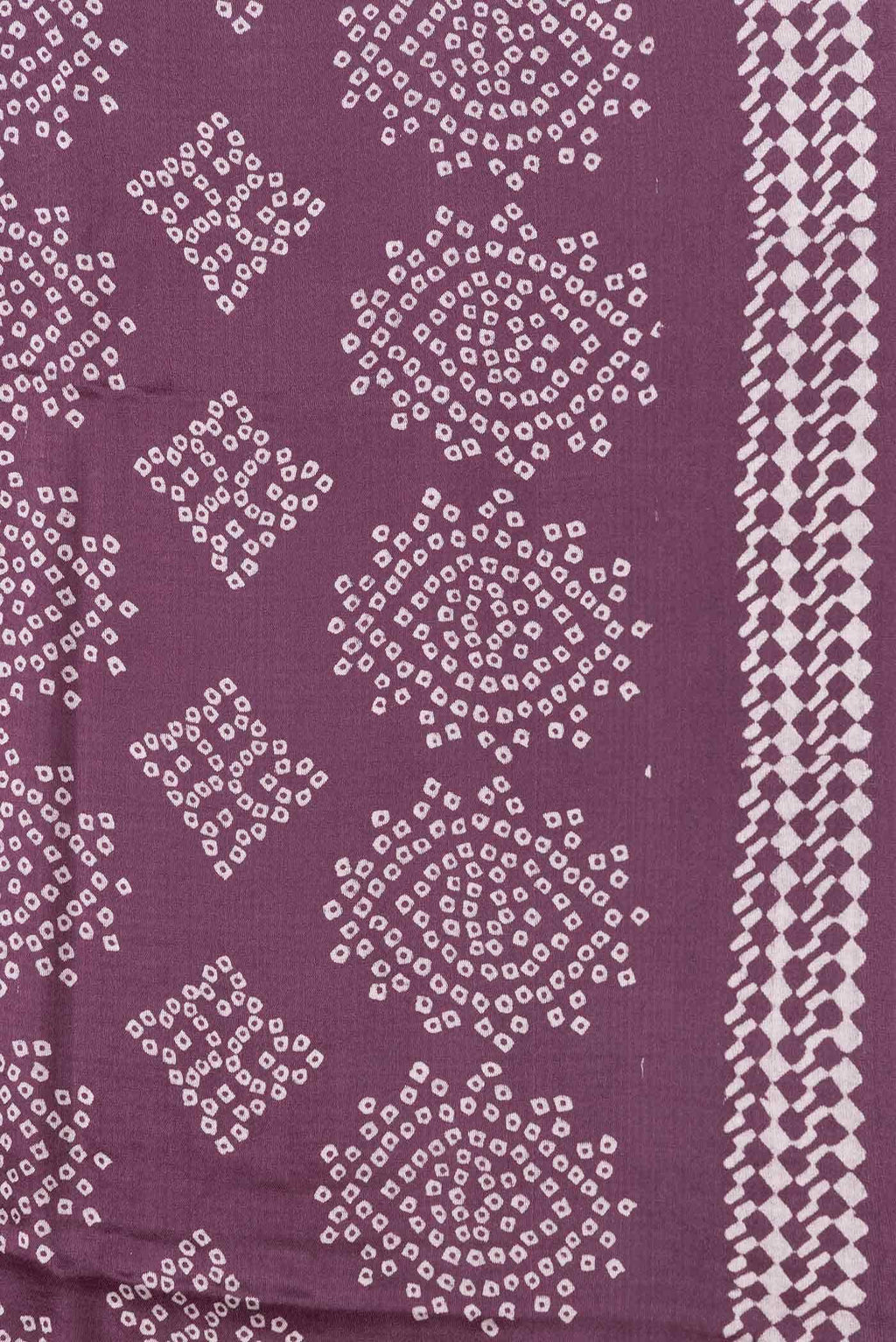 Burgundy Dual Tone Mysore Crepe Saree