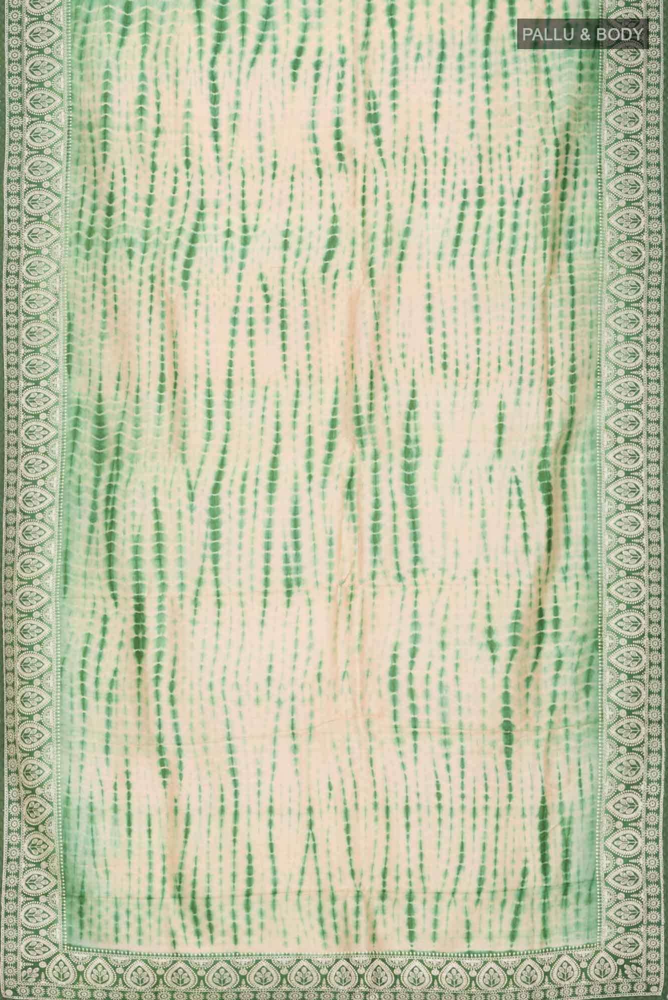 Beige Bhagalpuri Tussar Silk Saree
