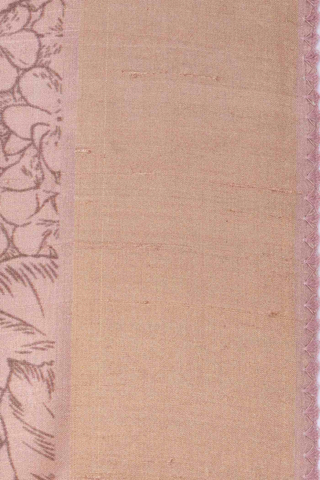 Pink Tussar Silk Saree
