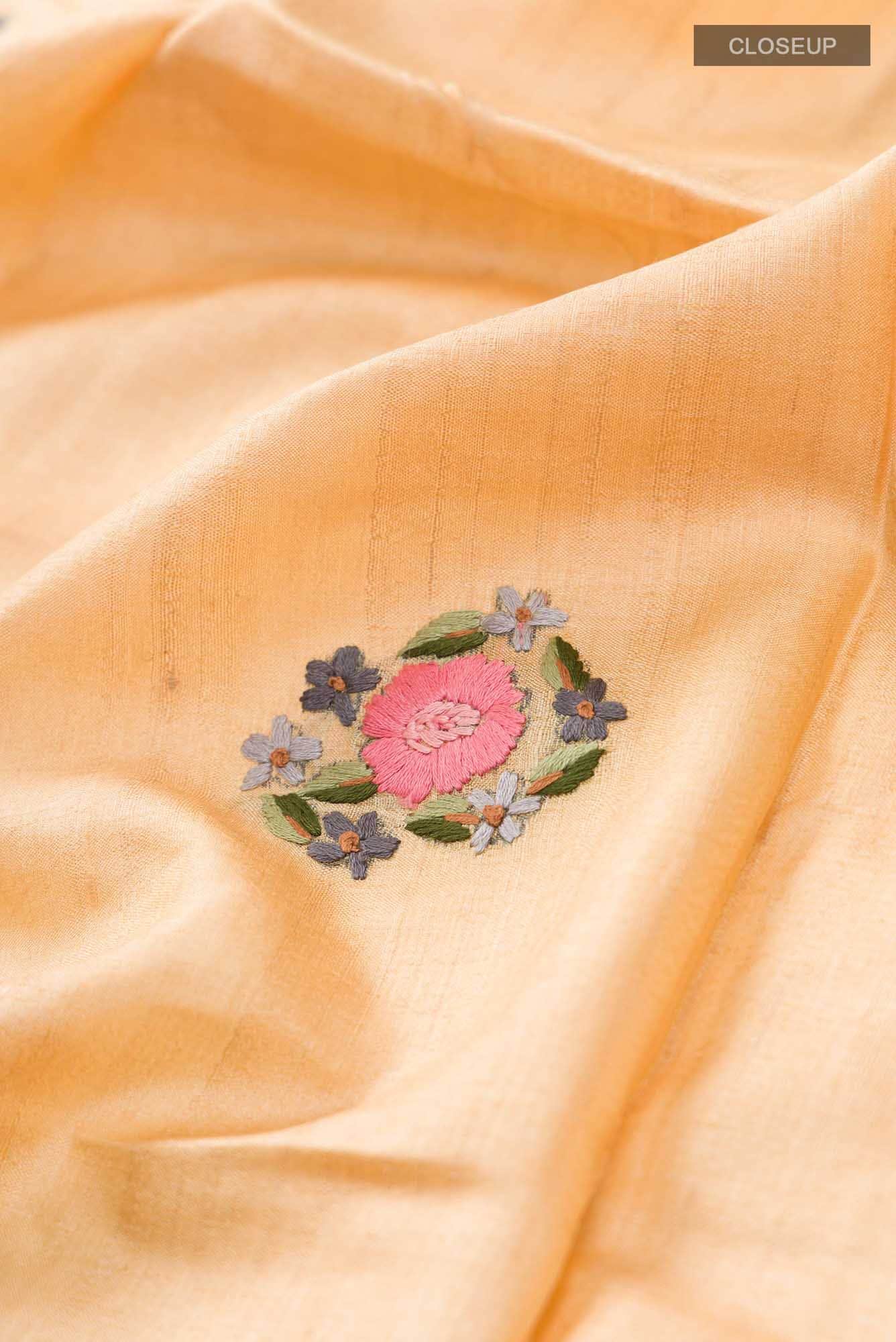 Sandal Bhagalpuri Tussar Silk Saree