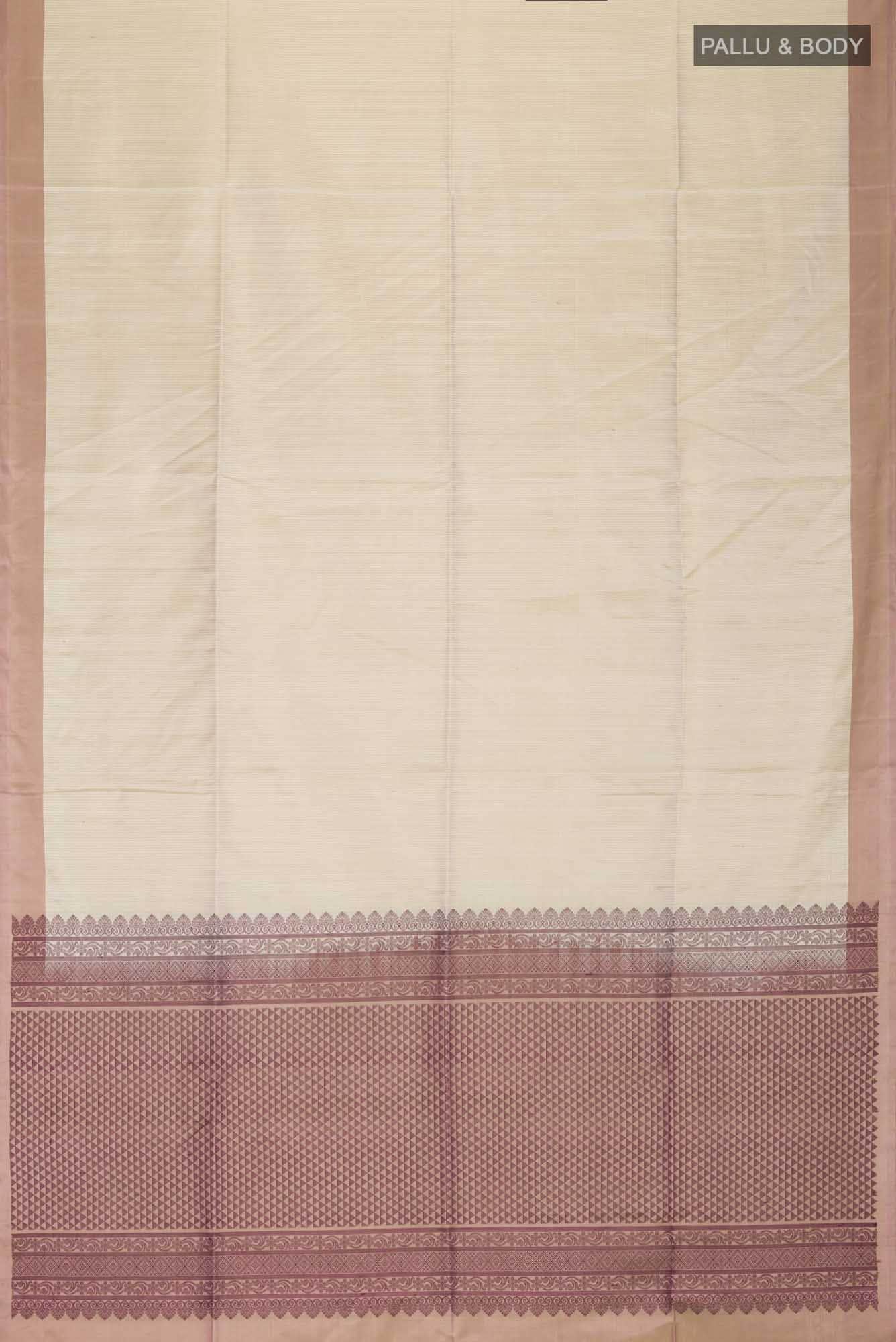 Beige Soft Silk Saree