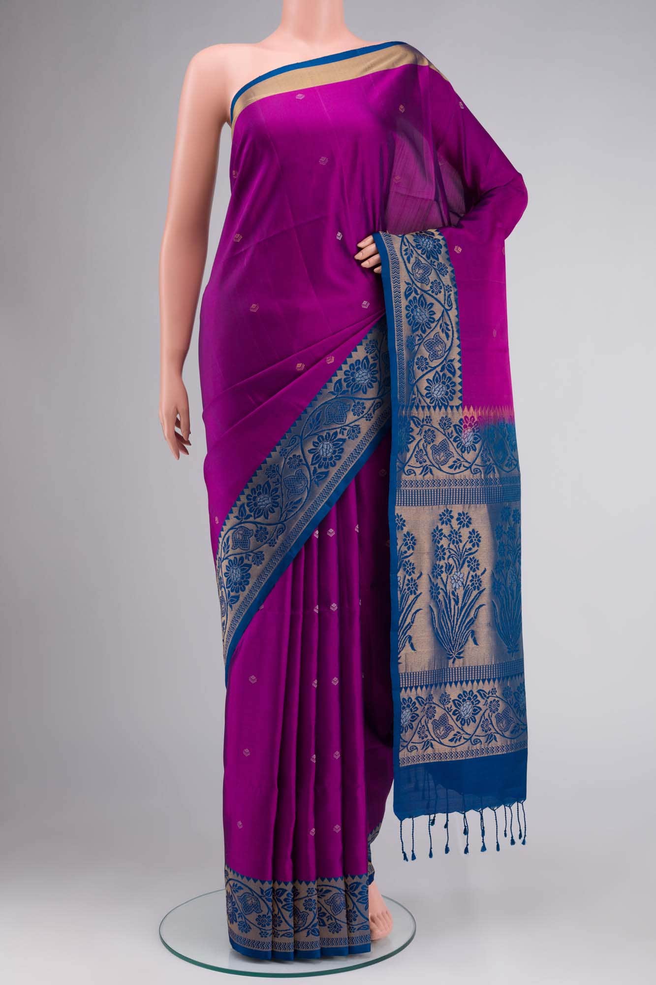 Purple Soft Silk Saree