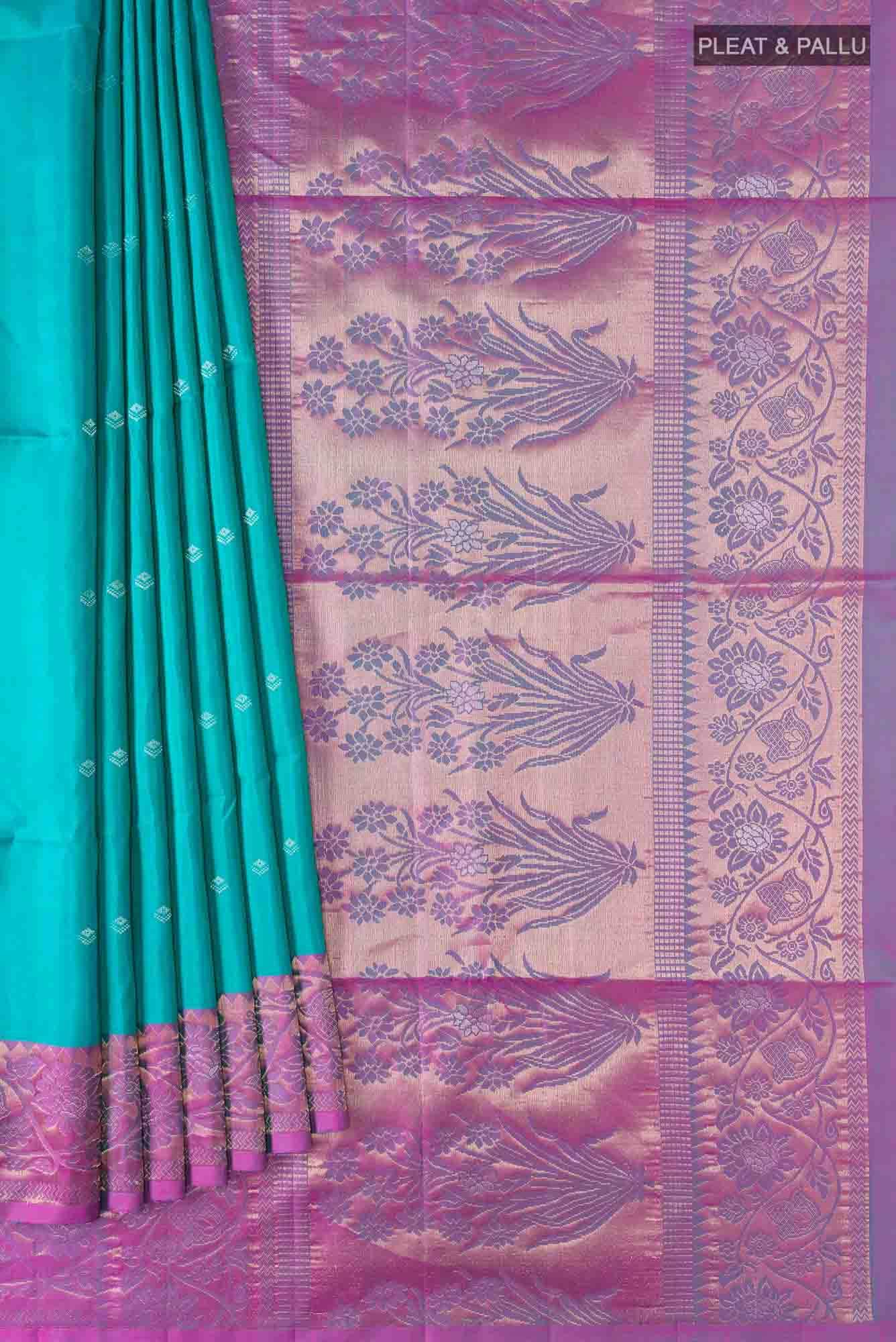 Blue Soft Silk Saree
