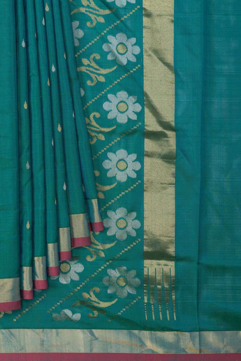 Green Uppada Silk Saree