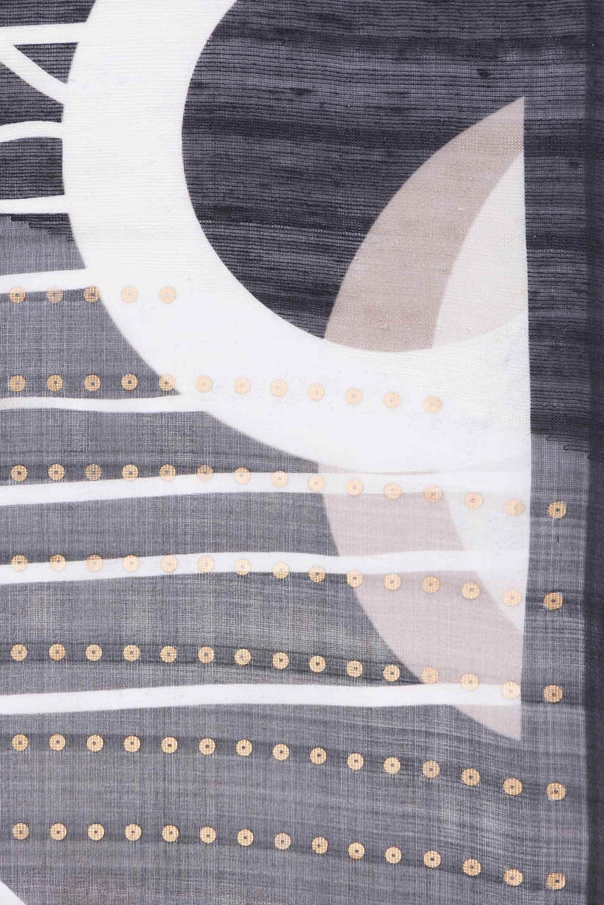 Black Tussar Silk Saree