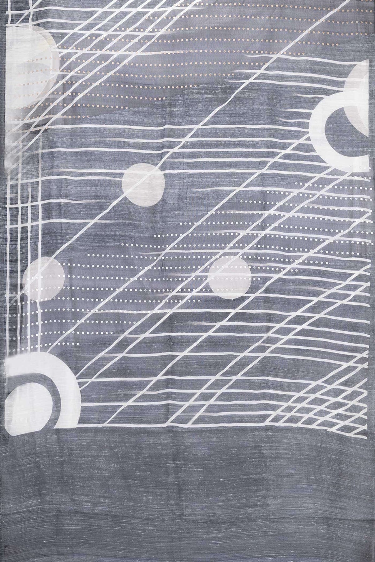 Black Tussar Silk Saree