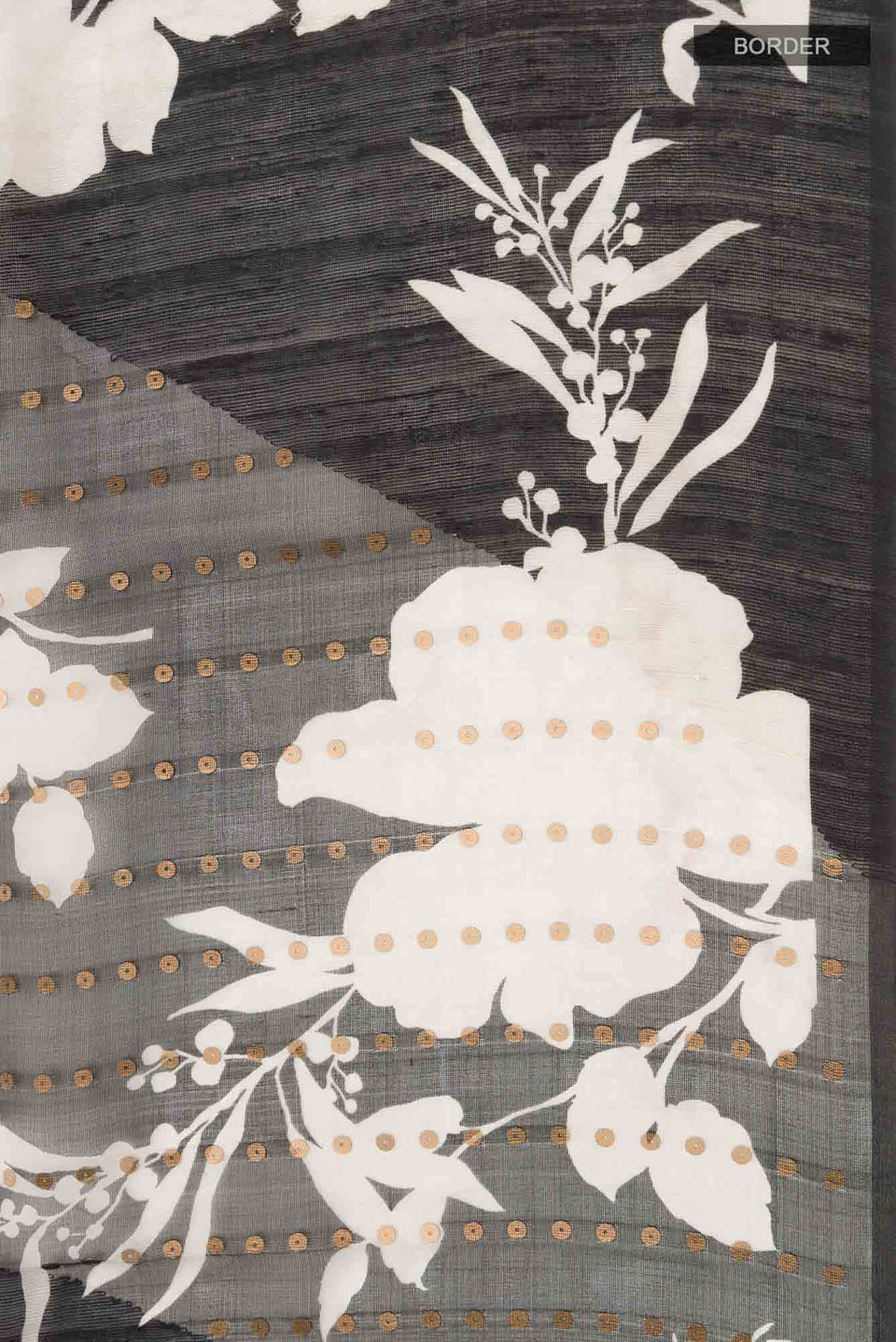 Black Bhagalpuri Tussar Silk Saree