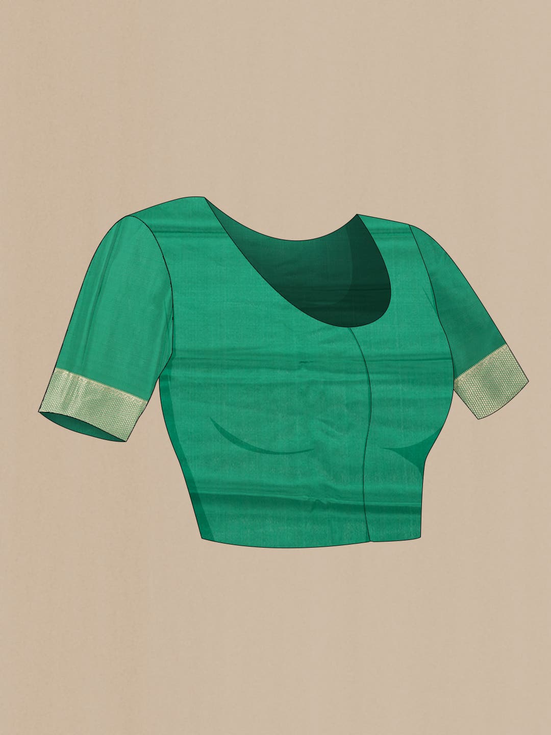 Green Mysore Georgette Saree