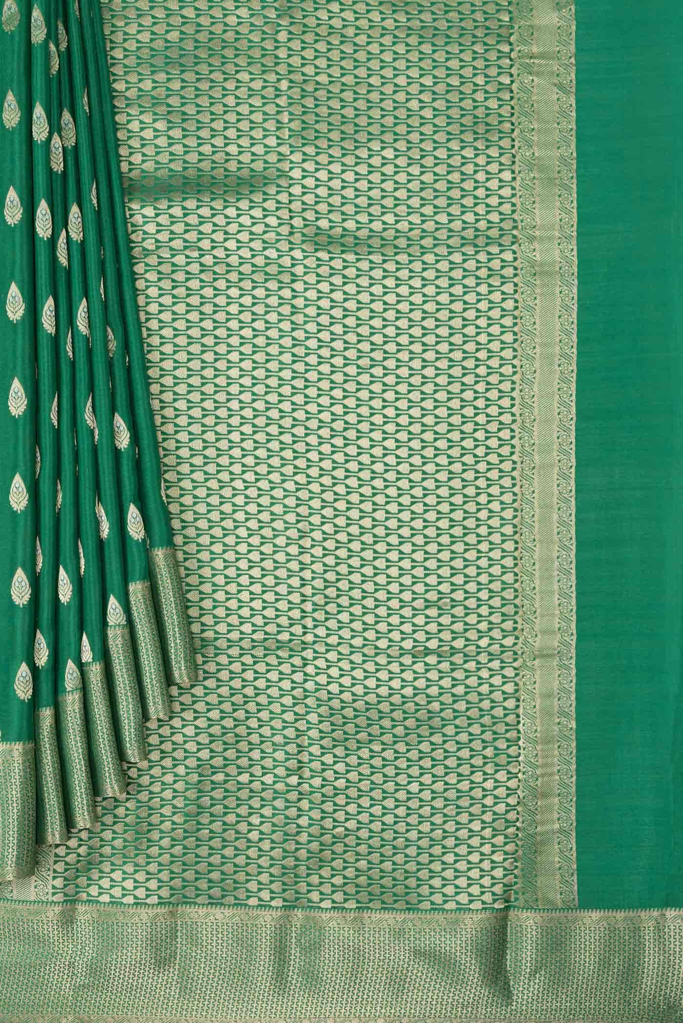 Green Mysore Georgette Saree